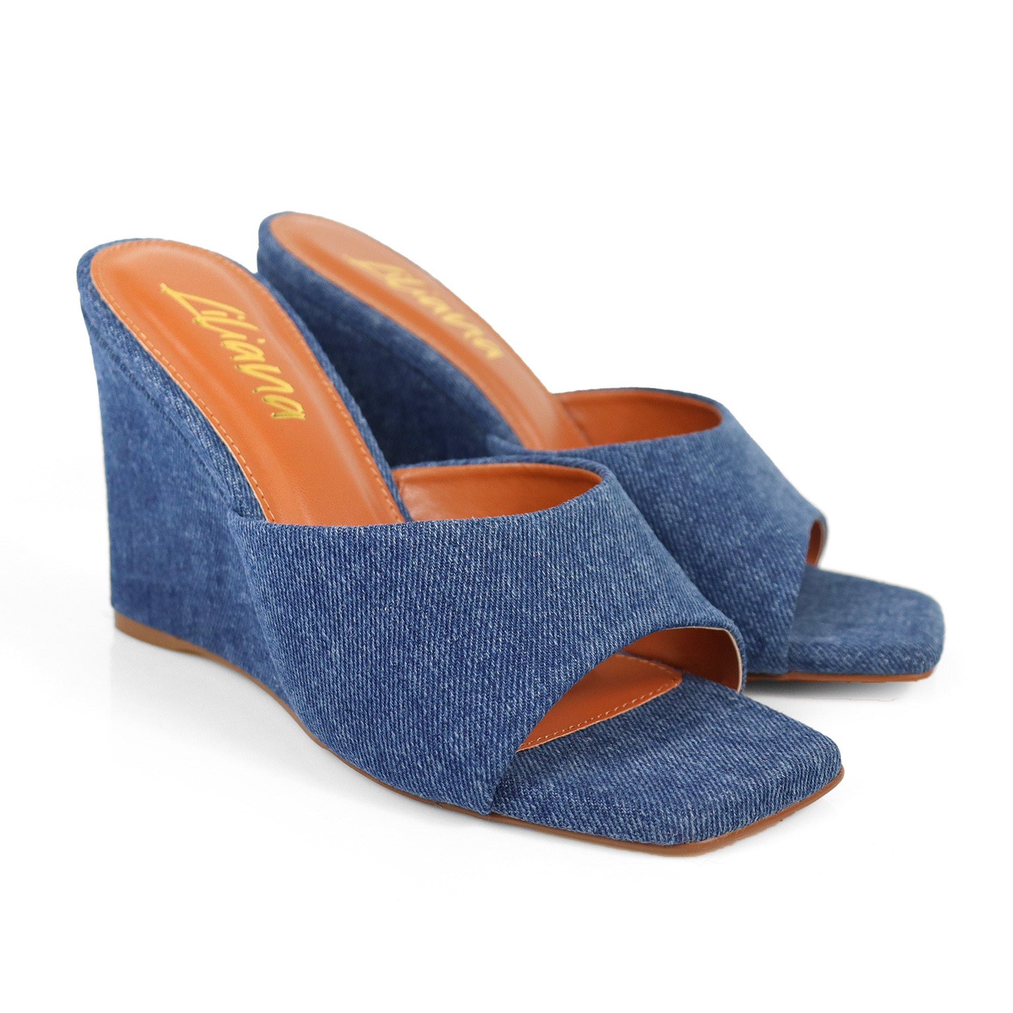 GILDA-4 WEDGE MULE DENIM