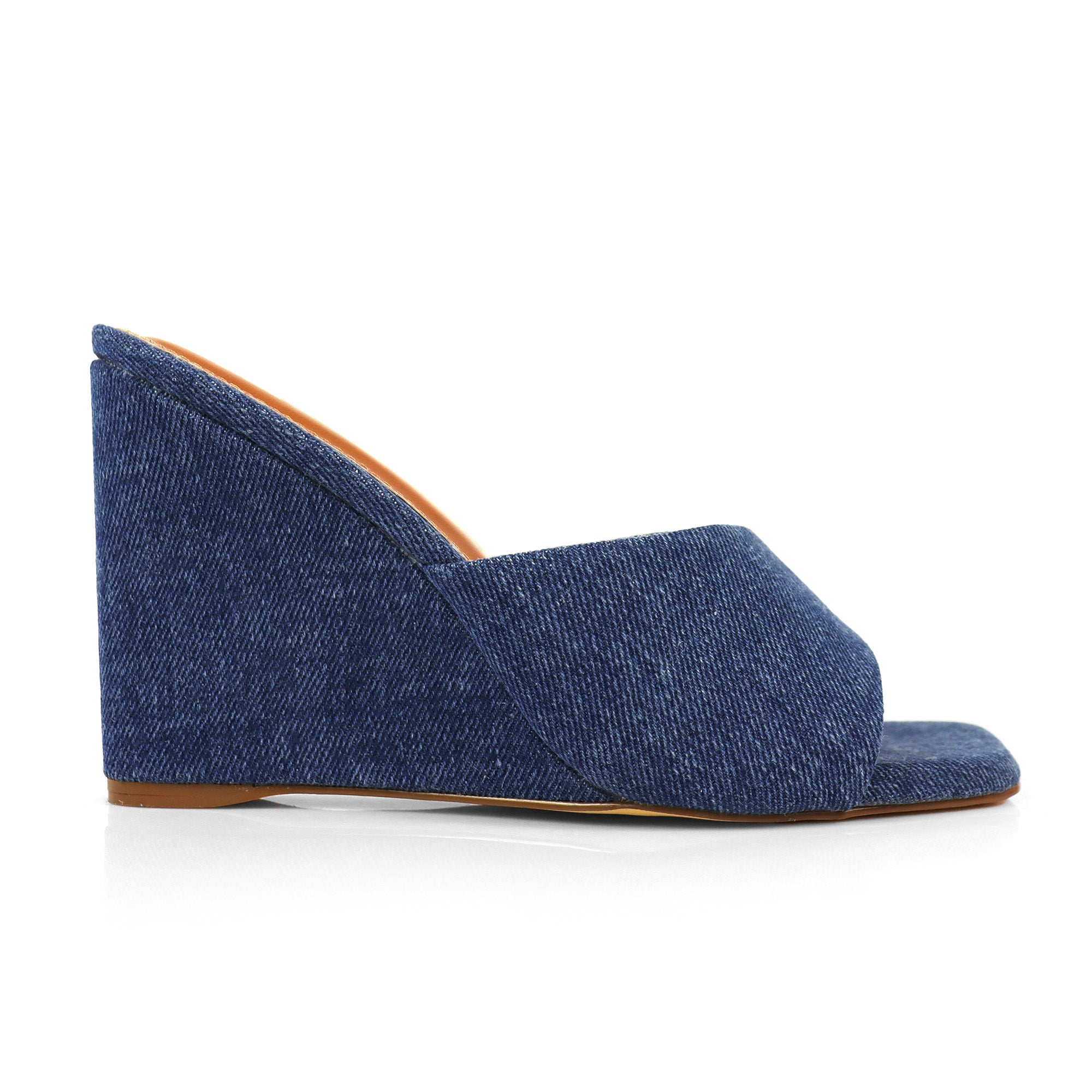 GILDA-4 WEDGE MULE DENIM
