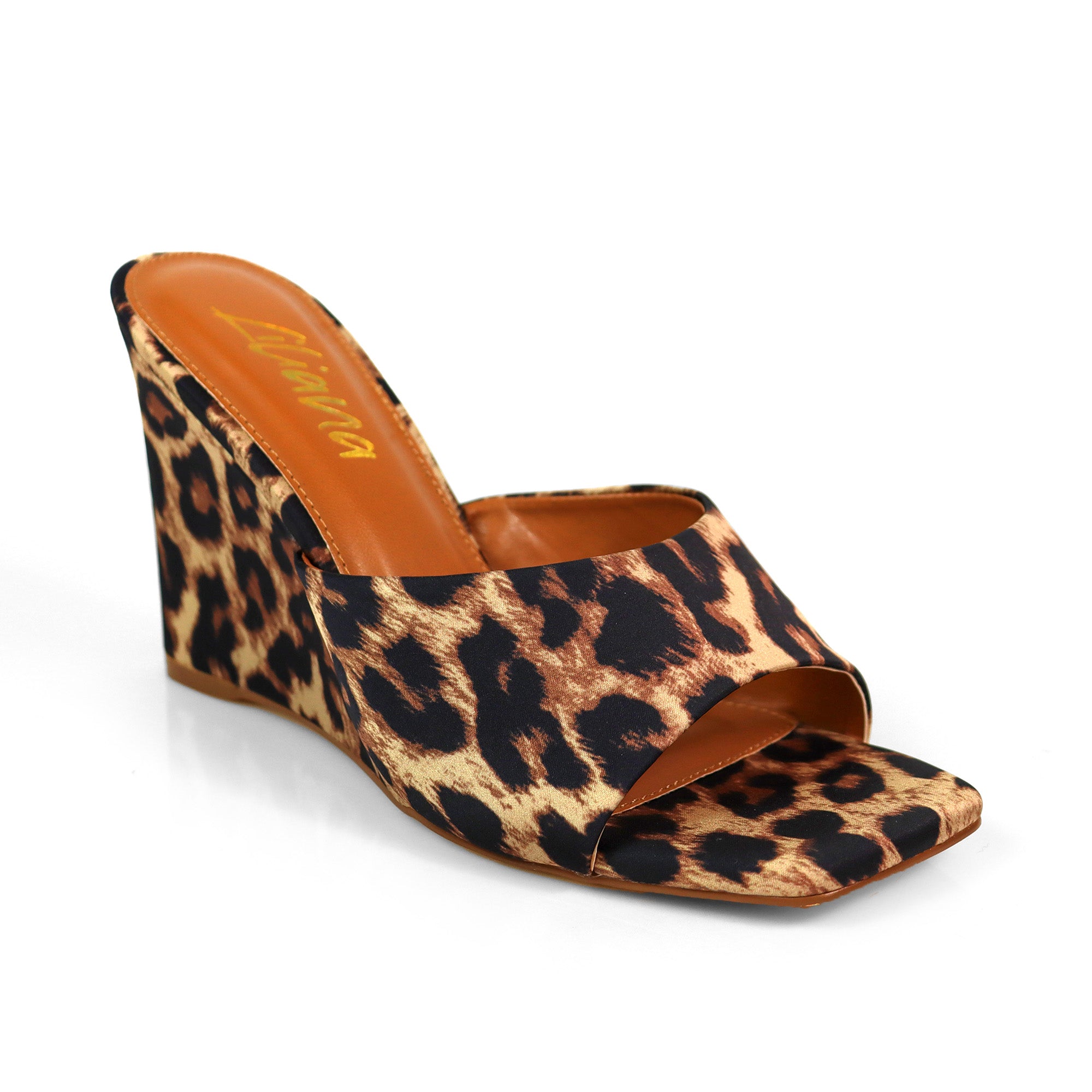 GILDA-4 WEDGE MULE LEOPARD