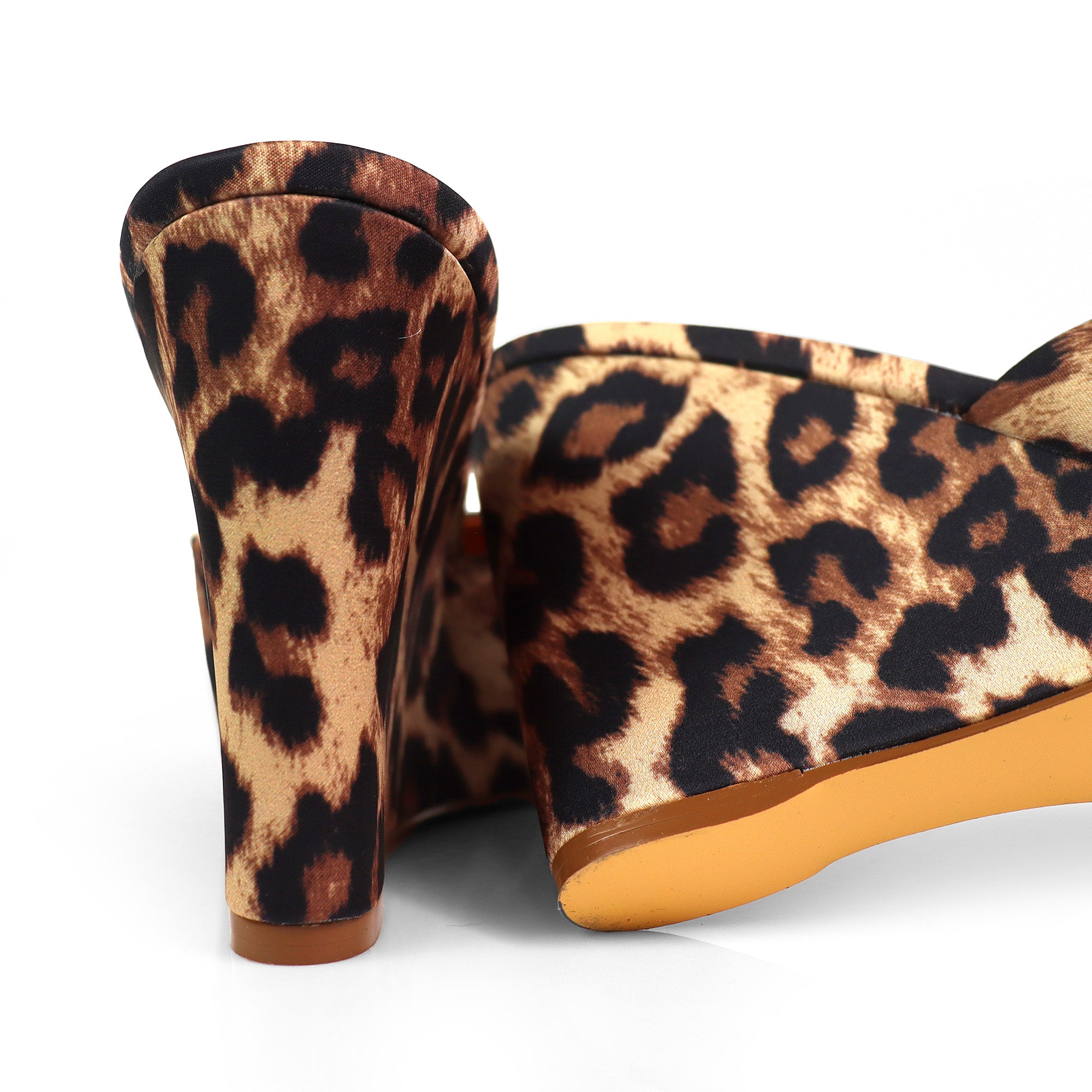 GILDA-4 WEDGE MULE LEOPARD