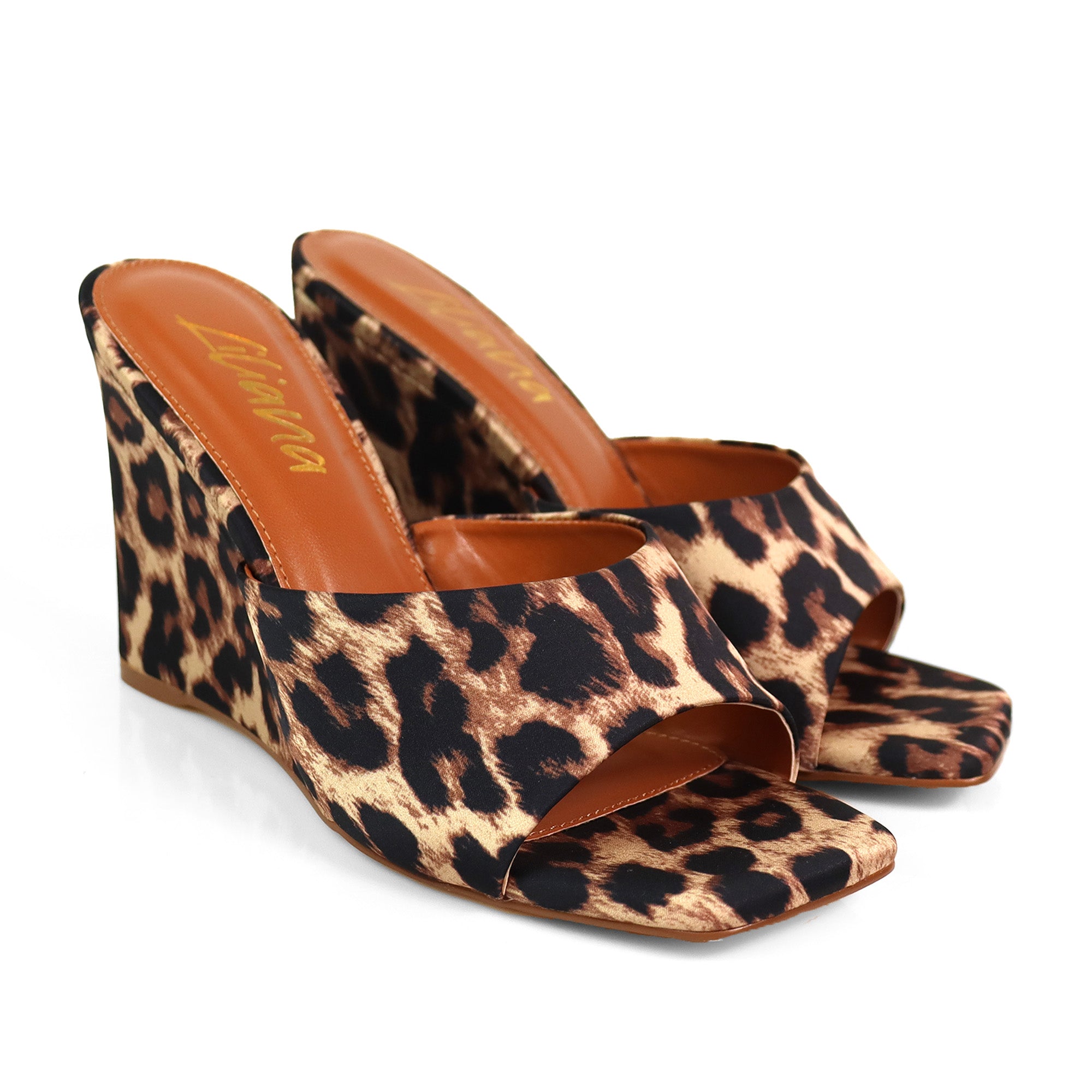 GILDA-4 WEDGE MULE LEOPARD