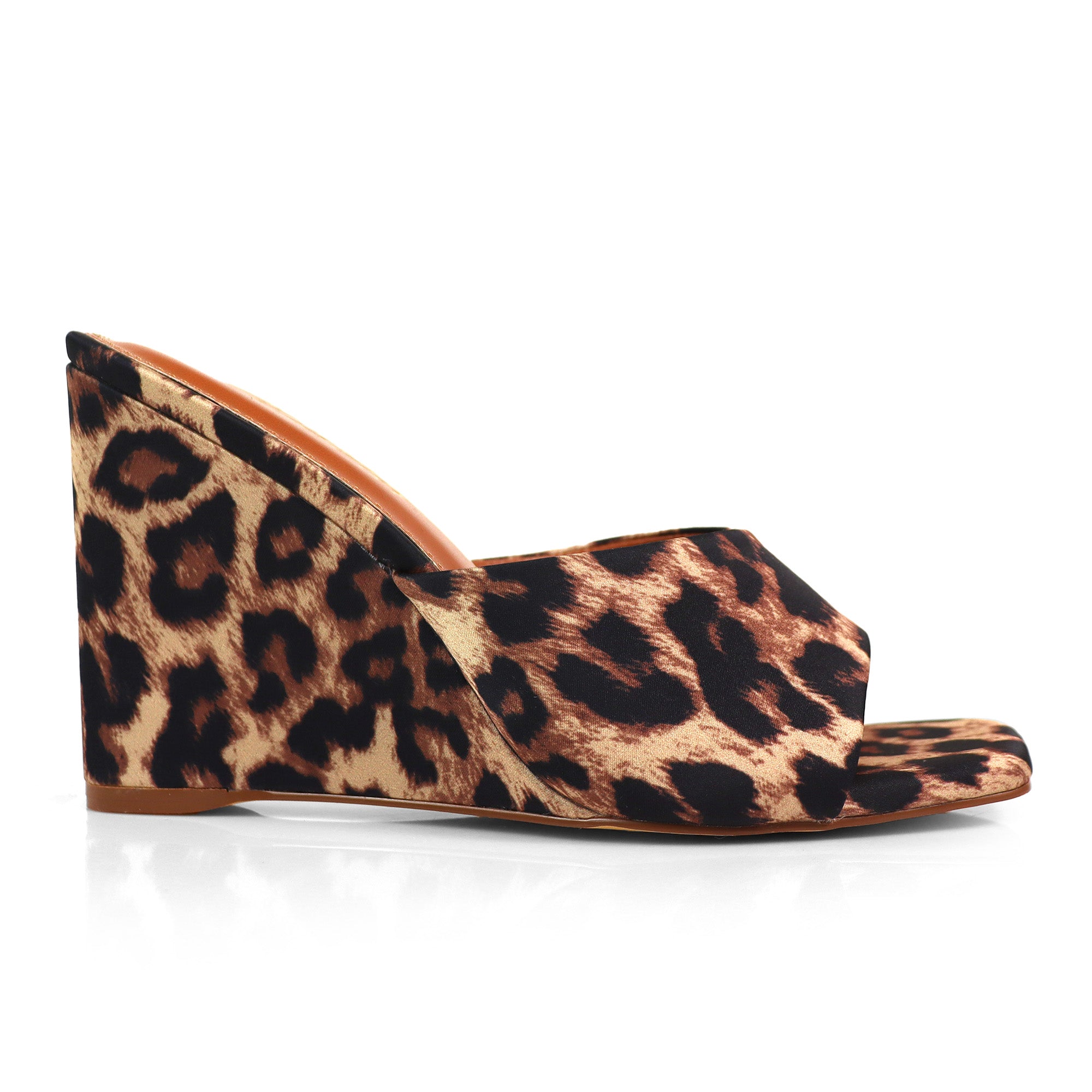GILDA-4 WEDGE MULE LEOPARD