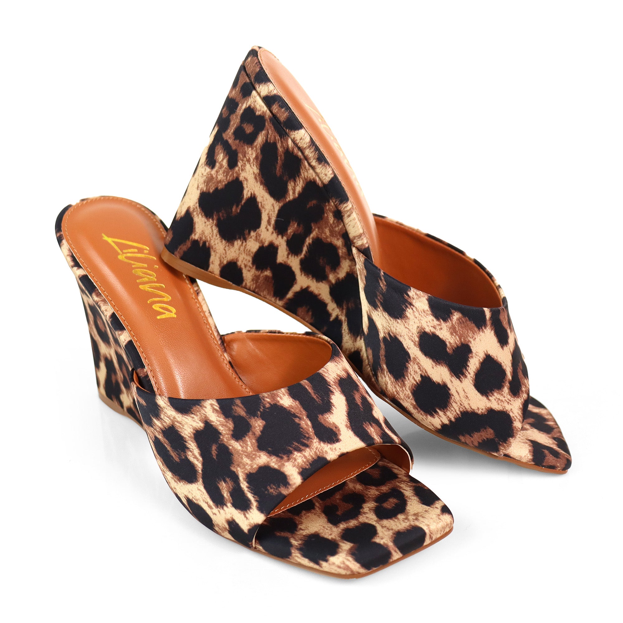 GILDA-4 WEDGE MULE LEOPARD