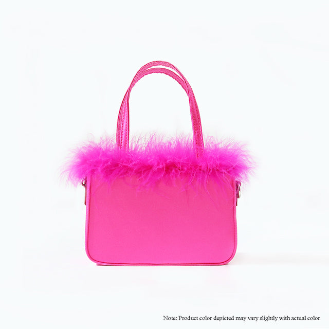 H-FAIRY OSTRICH FEATHER BAG W/ SHOULDER STRAP