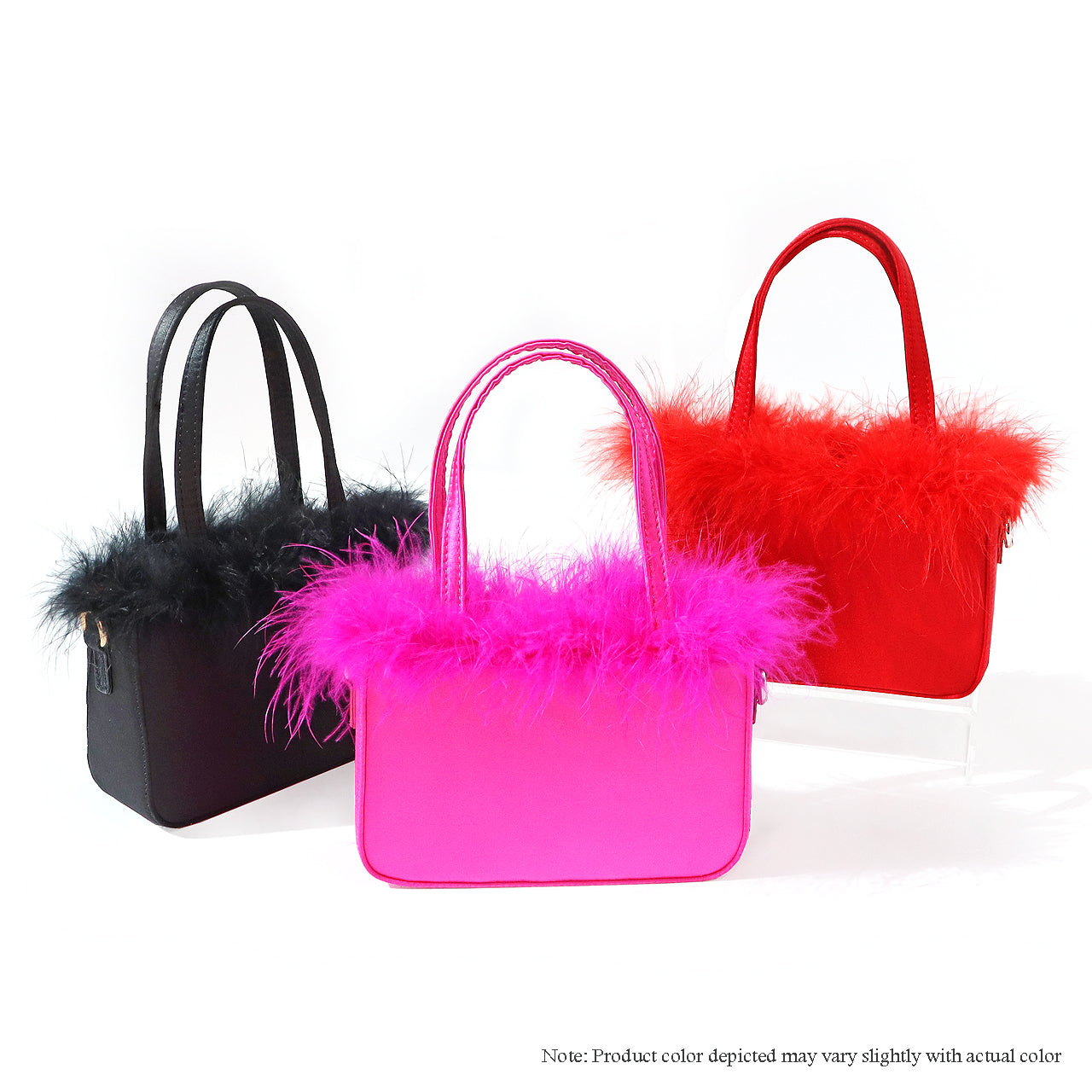 H-FAIRY OSTRICH FEATHER BAG W/ SHOULDER STRAP
