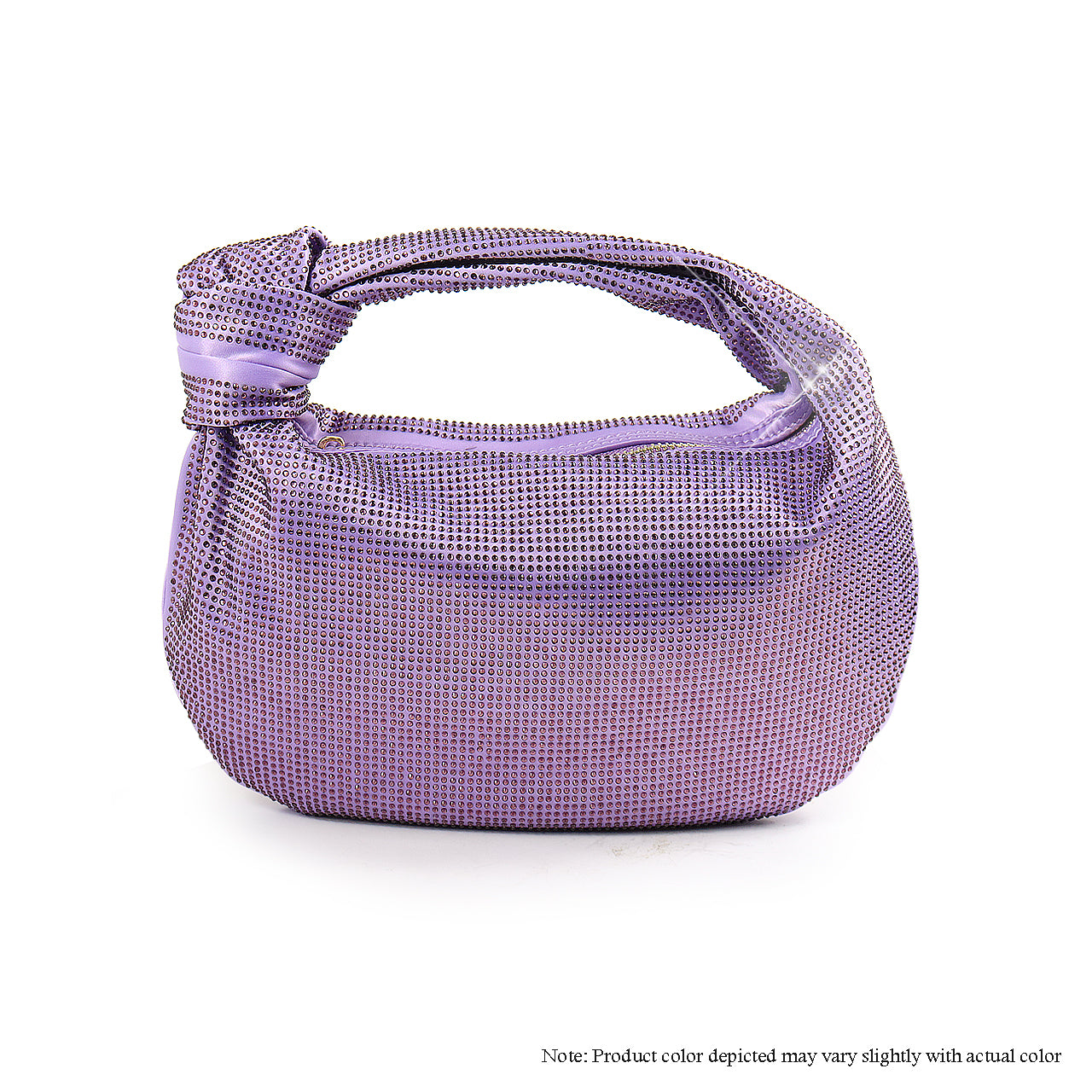 H-JODIE ALL RHINESTONE HAND POUCH - VIOLET