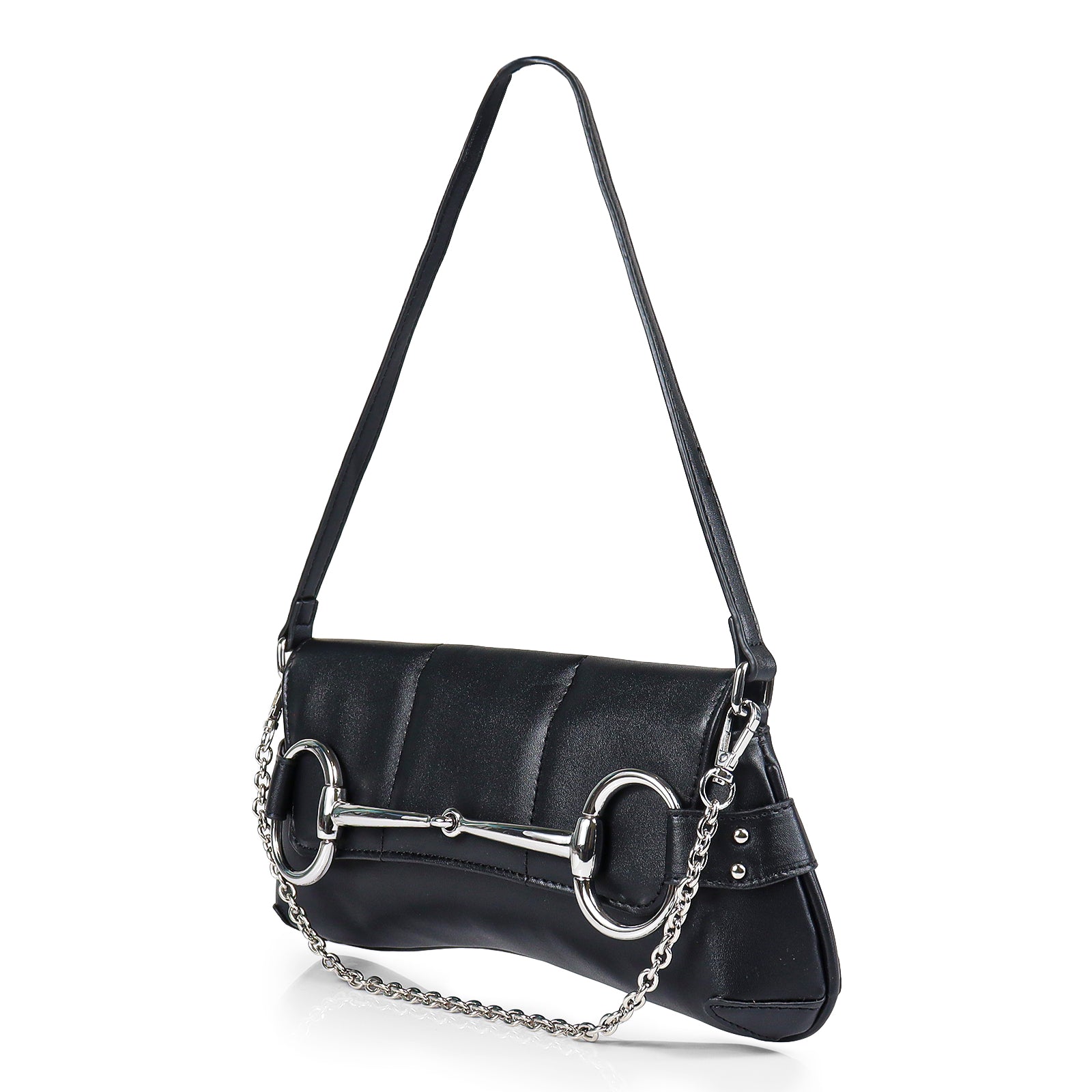 H-LOCK PADDED SHOULDER BAG - BLACK