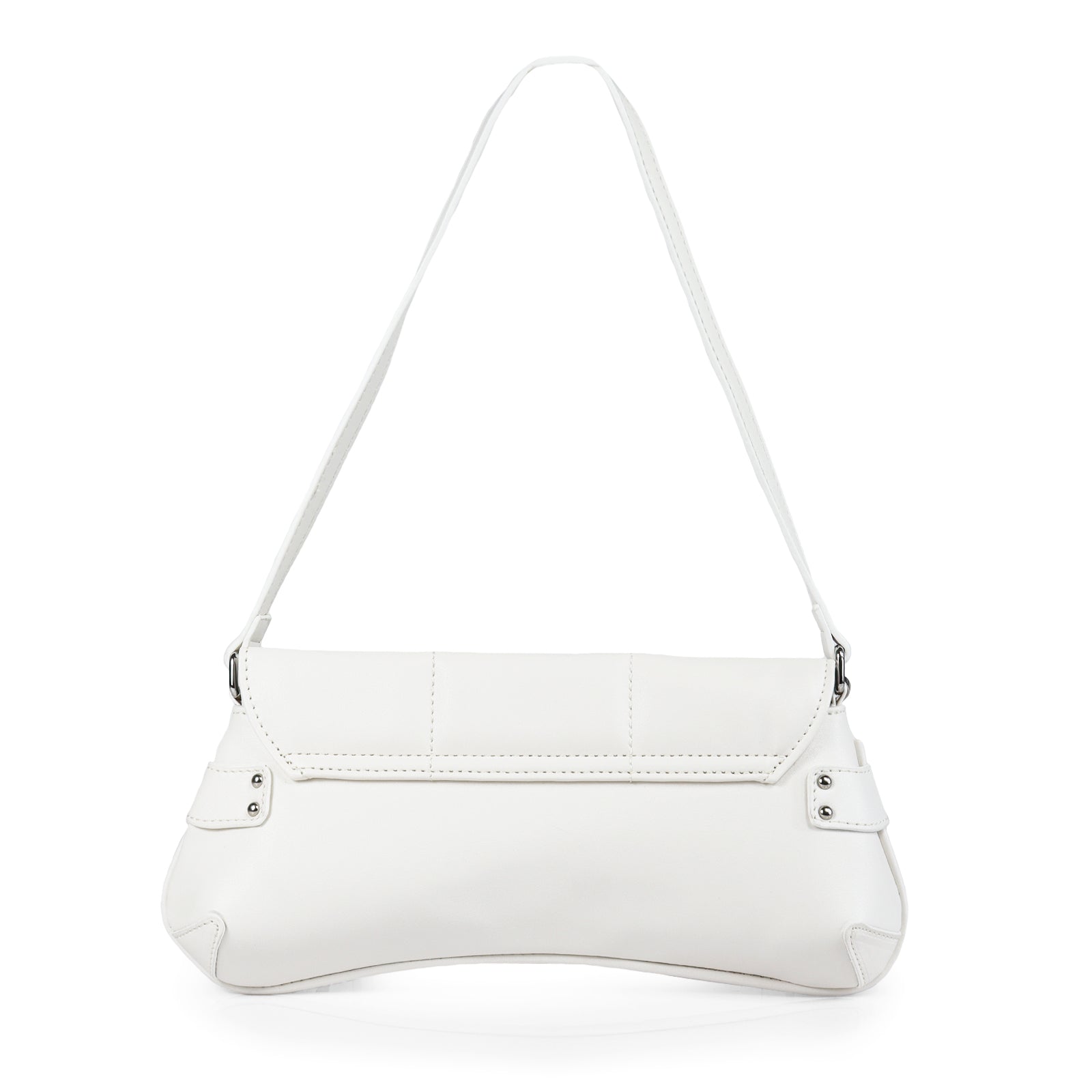 H-LOCK PADDED SHOULDER BAG - WHITE