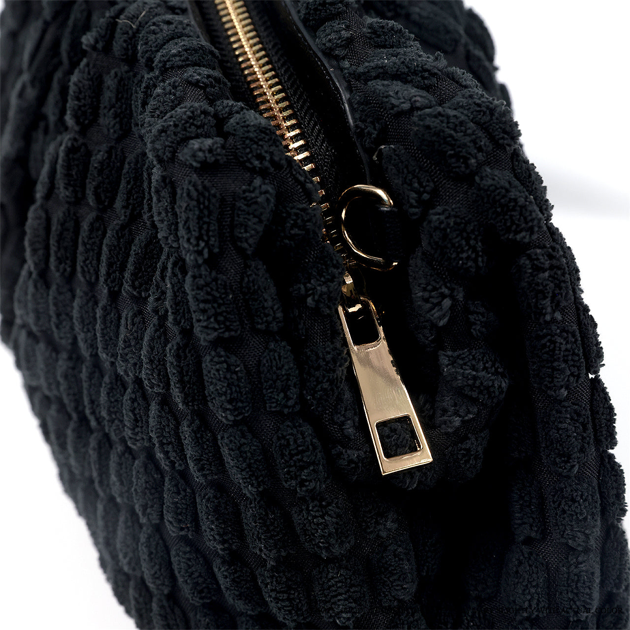 H-TONKA TOWEL POUCH CLUTCH-BLACK