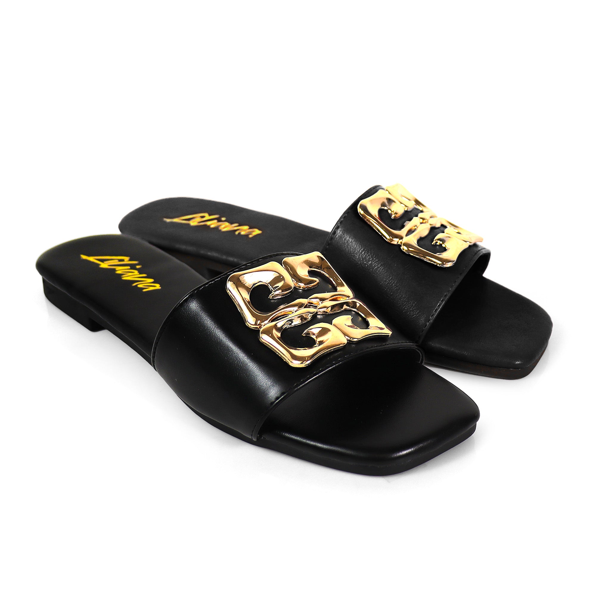 HAYDEN-3 MATEL BUCKLE SLIDE, NUDE