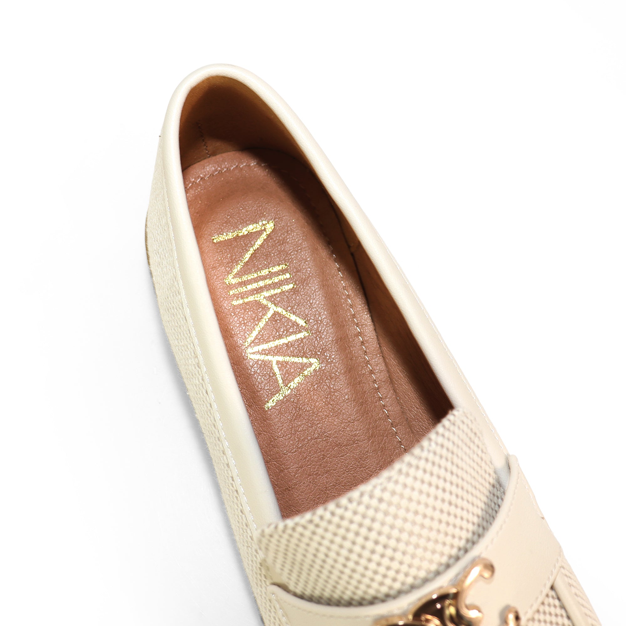HILTON-1 SIGNATURE CANVAS LOAFER IVORY