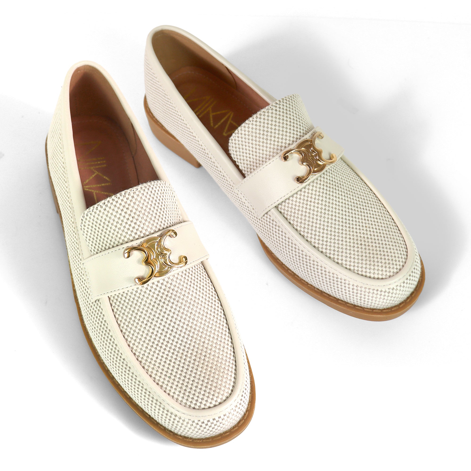 HILTON-1 SIGNATURE CANVAS LOAFER IVORY