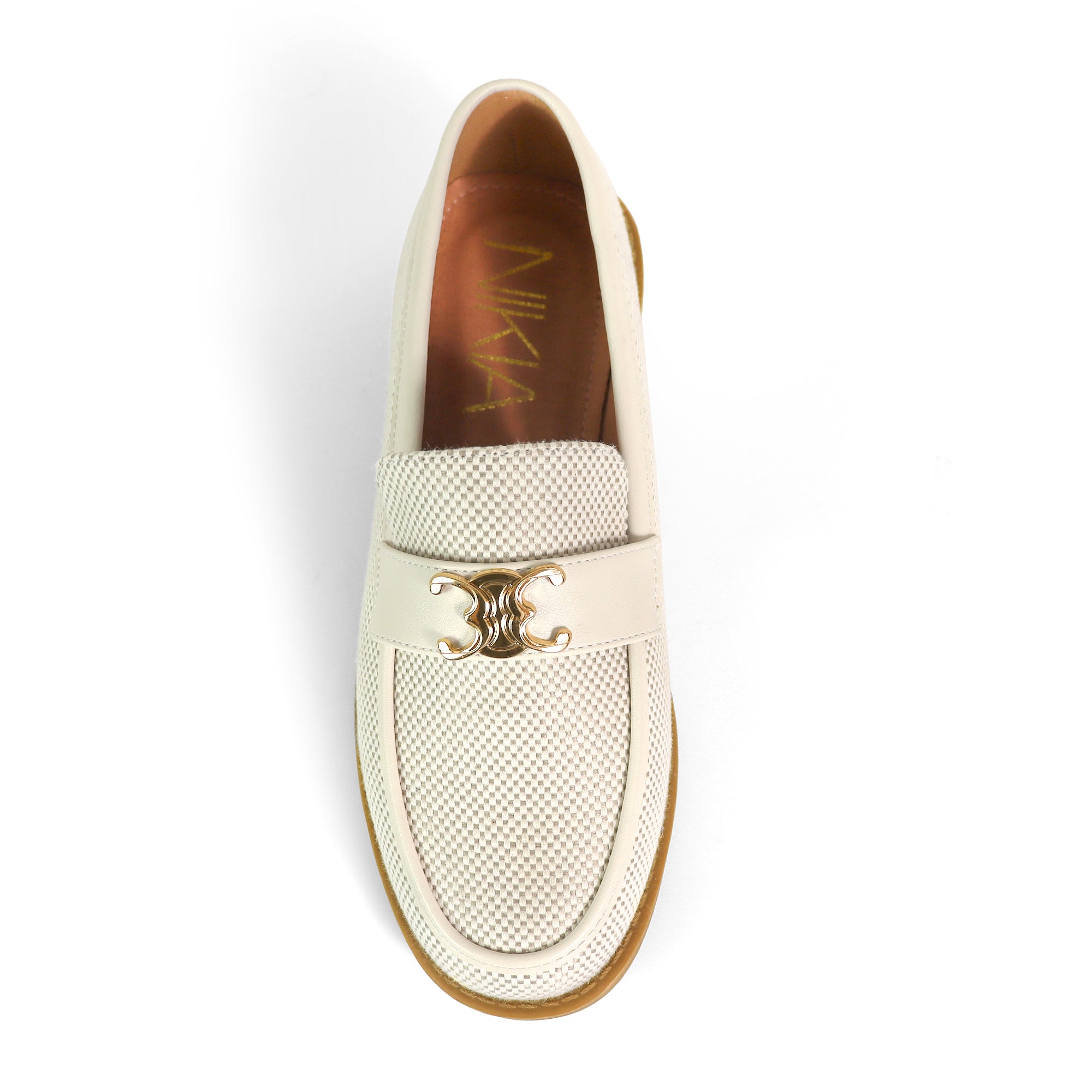 HILTON-1 SIGNATURE CANVAS LOAFER IVORY