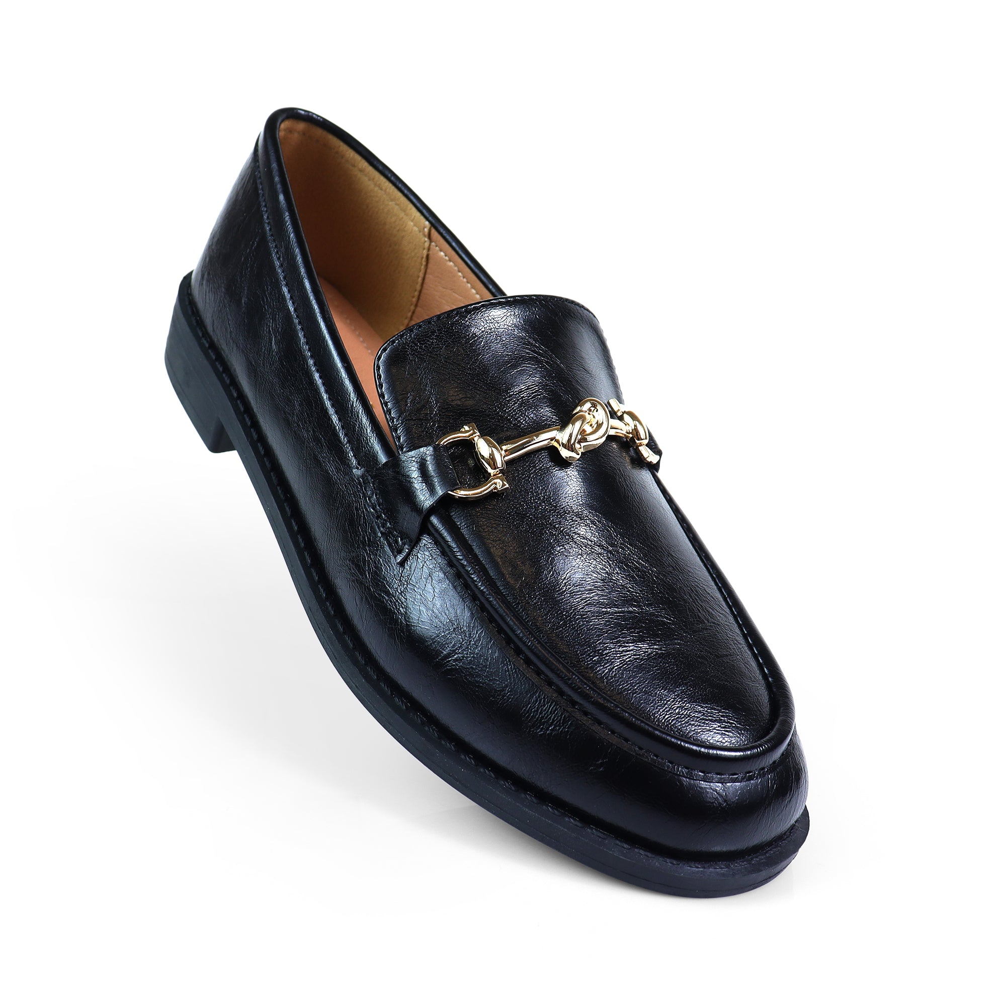 HILTON-2 KNOT BUCKLE LOAFER BLACK