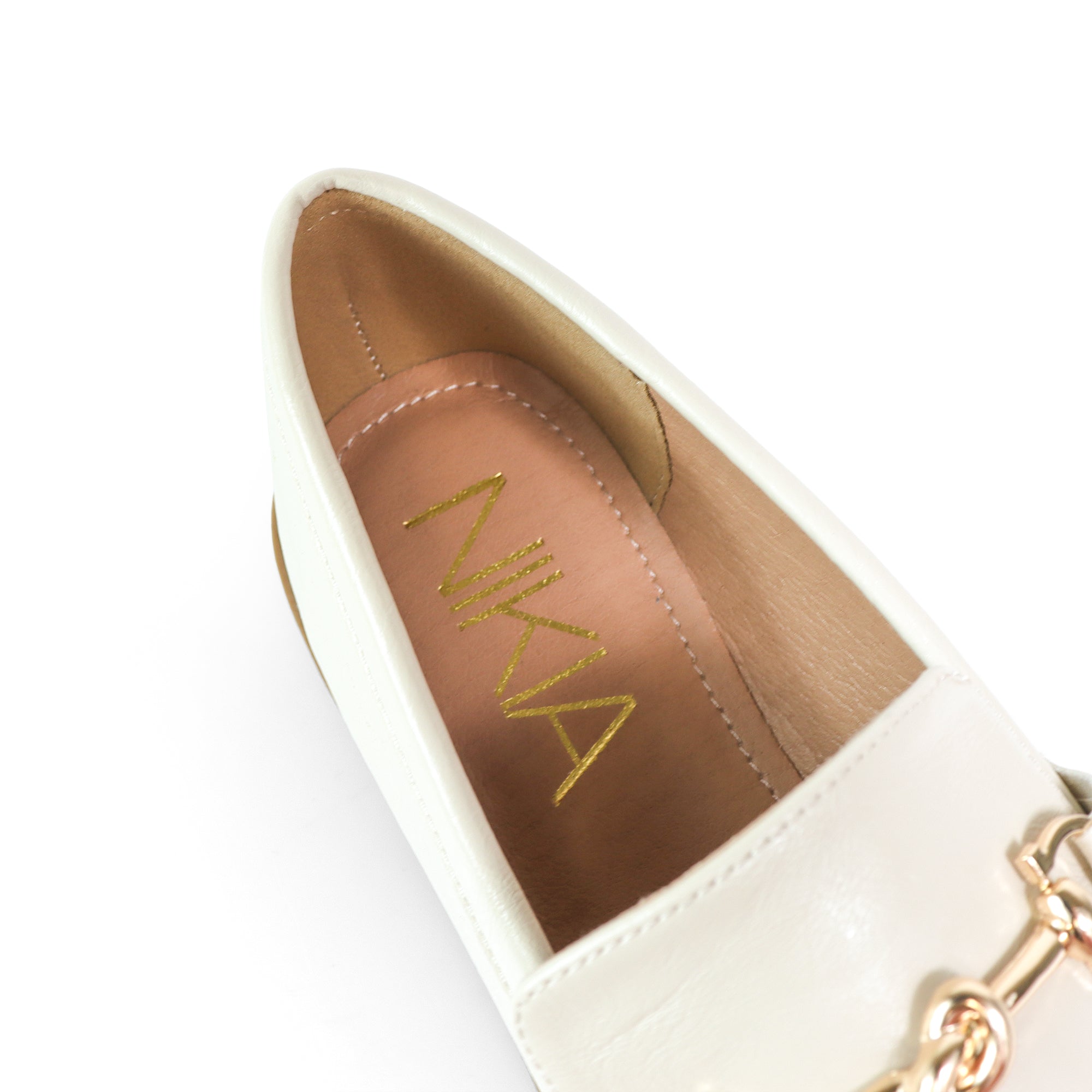 HILTON-2 KNOT BUCKLE LOAFER IVORY