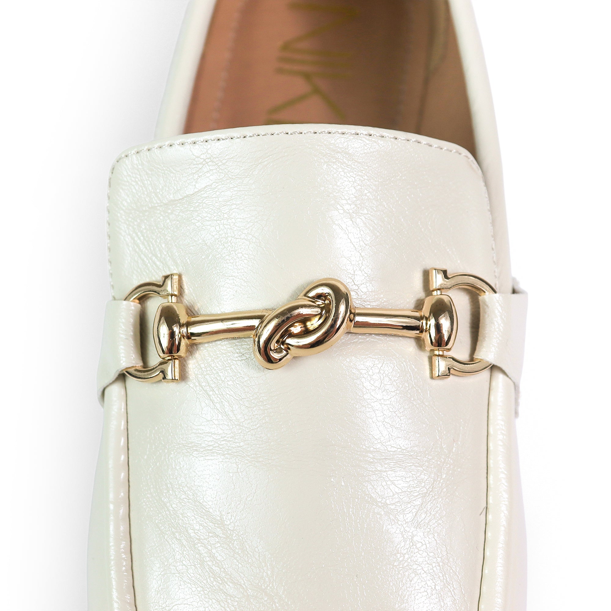HILTON-2 KNOT BUCKLE LOAFER IVORY