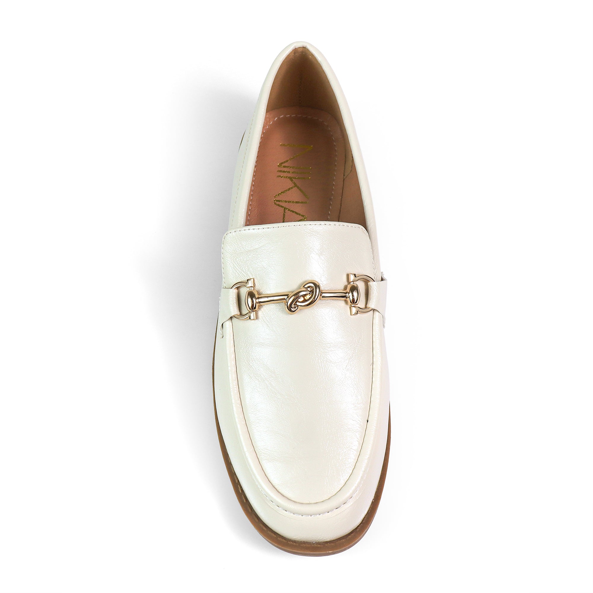 HILTON-2 KNOT BUCKLE LOAFER IVORY