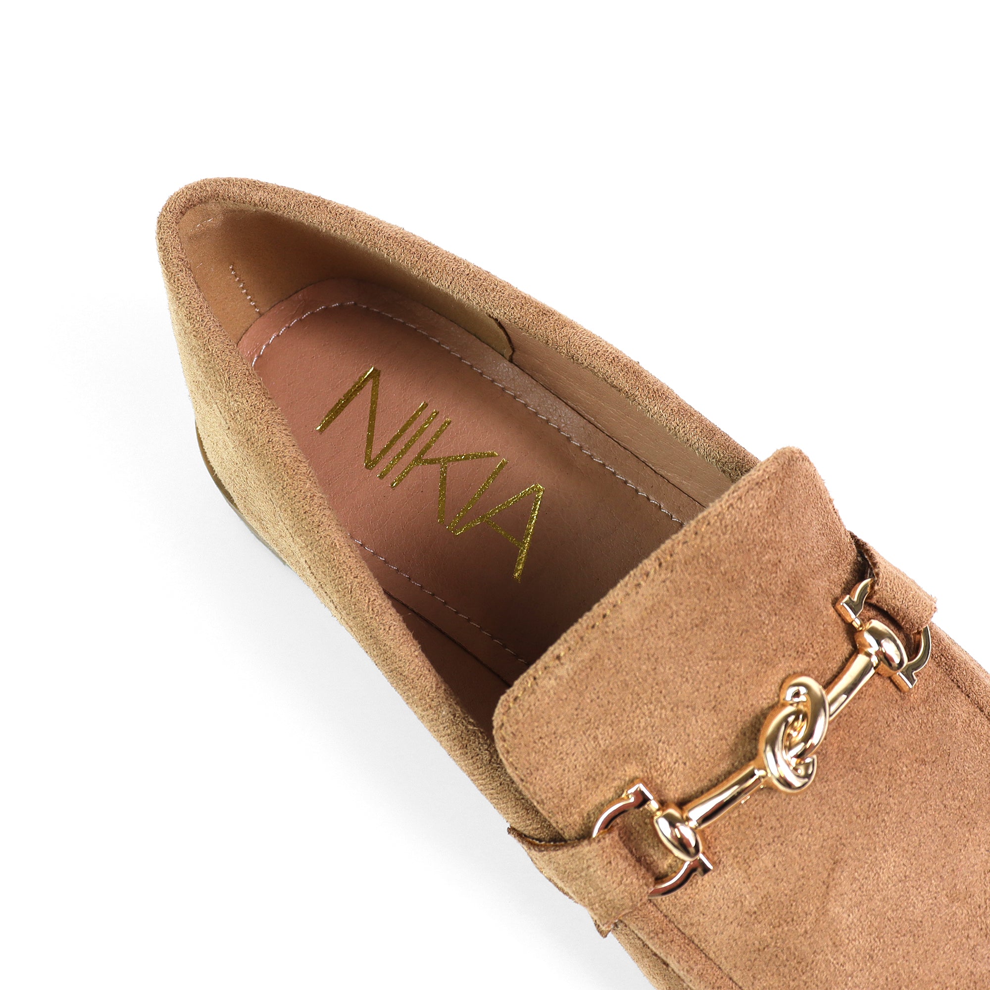 HILTON-2 KNOT BUCKLE LOAFER LIGHT TAN SUEDE