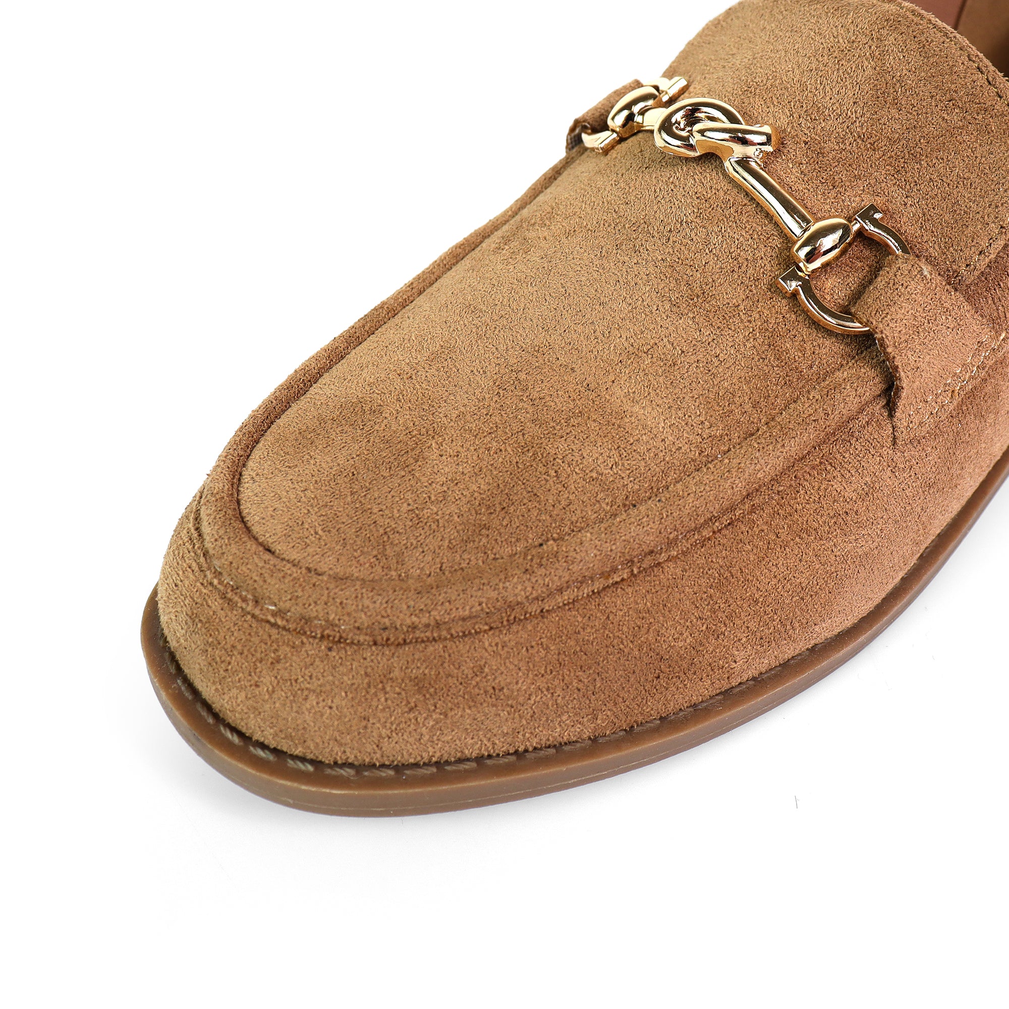 HILTON-2 KNOT BUCKLE LOAFER LIGHT TAN SUEDE