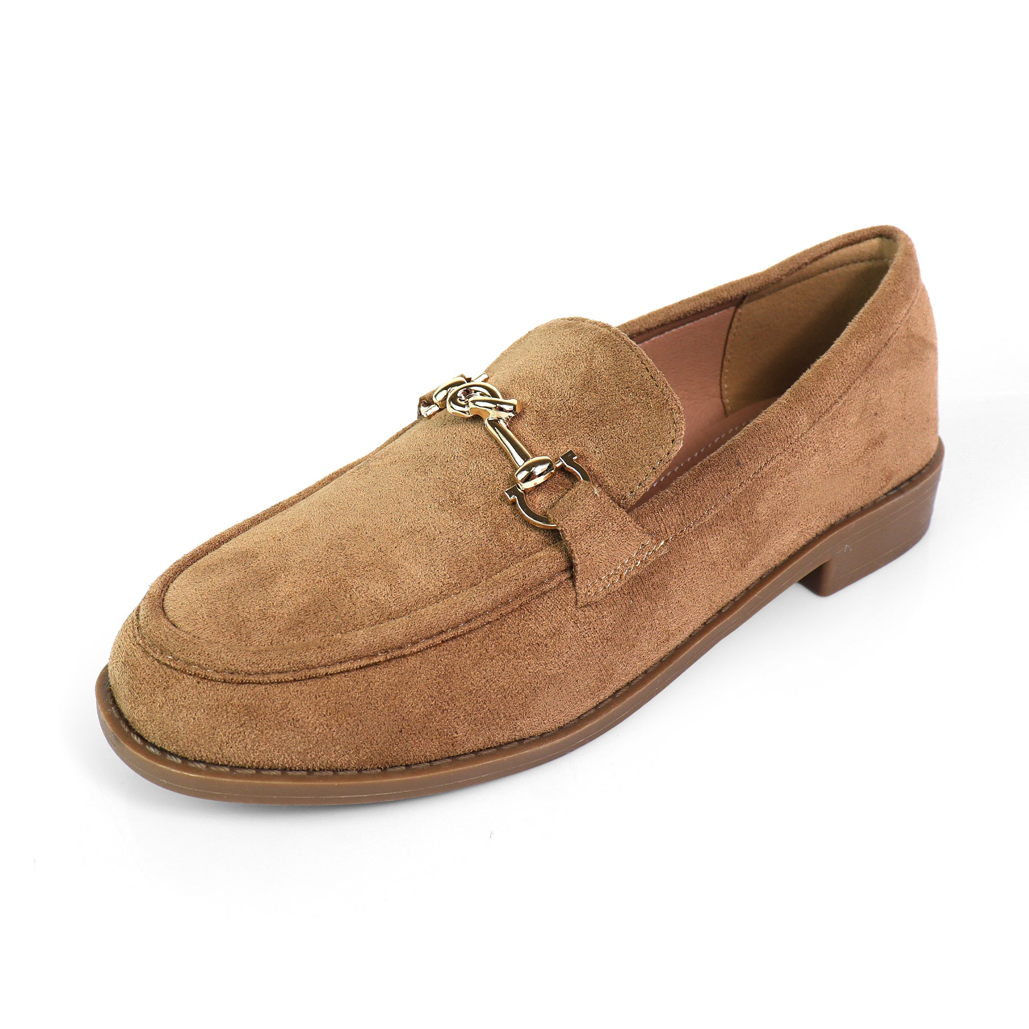 HILTON-2 KNOT BUCKLE LOAFER LIGHT TAN SUEDE