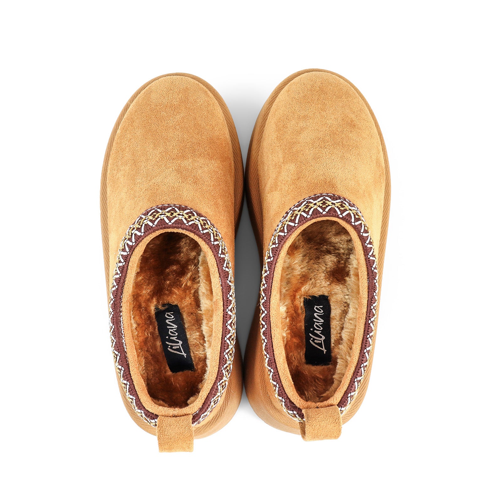 ISABEL-2 BRAID SITICH EDGE THICK PLATFORM CLOG TAN