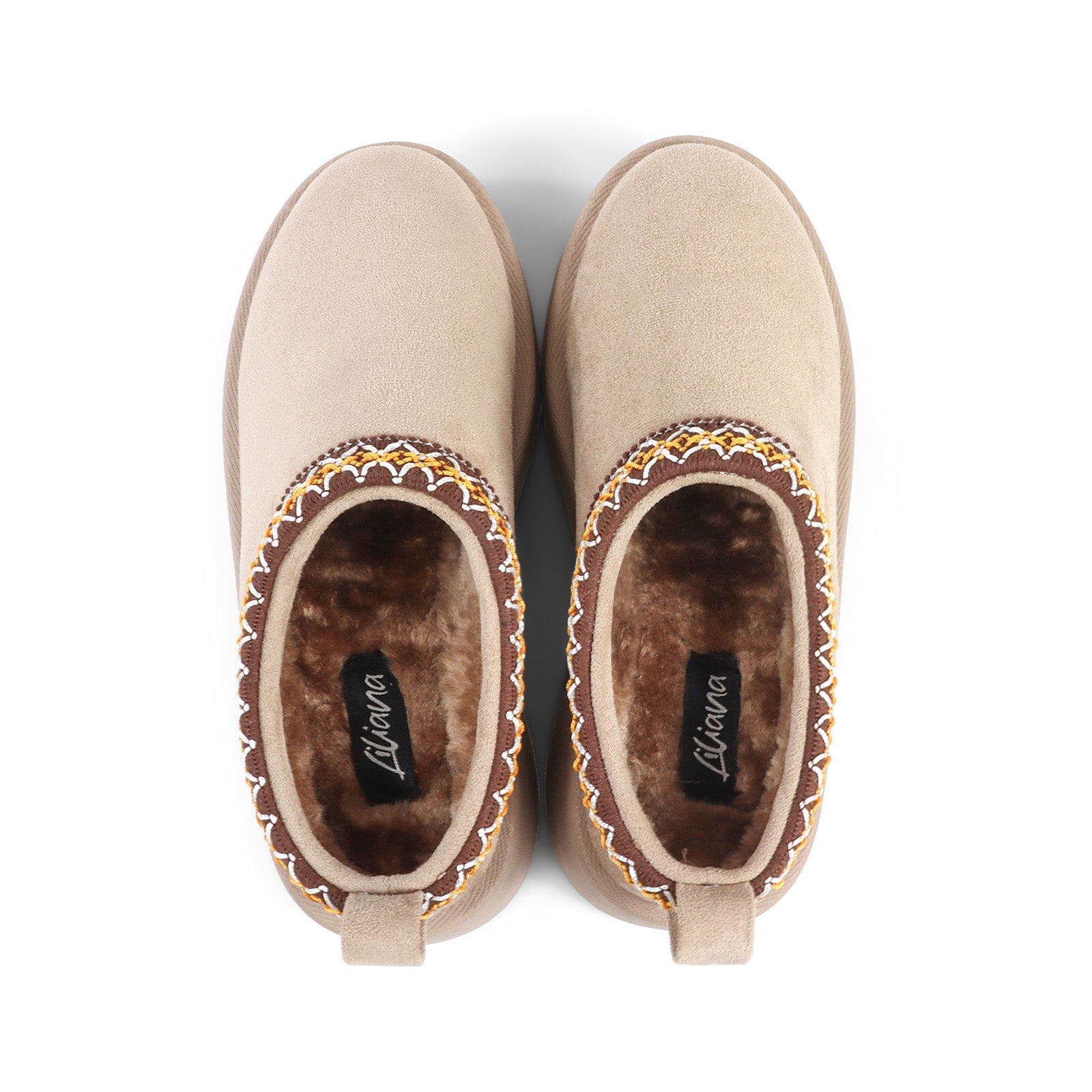ISABEL-2 BRAID SITICH EDGE THICK PLATFORM CLOG TAUPE