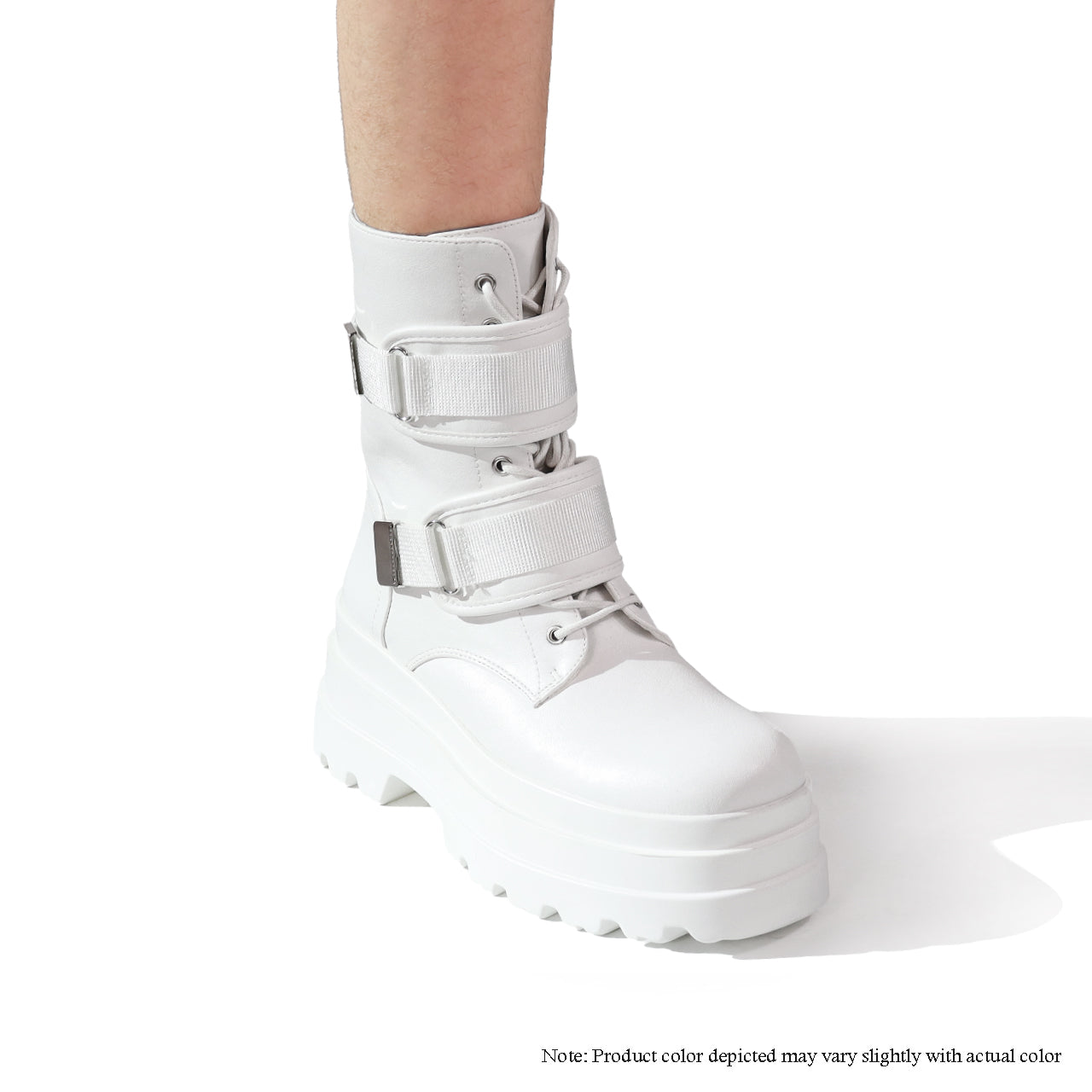 JADED-2 ANKLE HEIGHT RACER BOOTIE LUG SOLE W/LOCKER