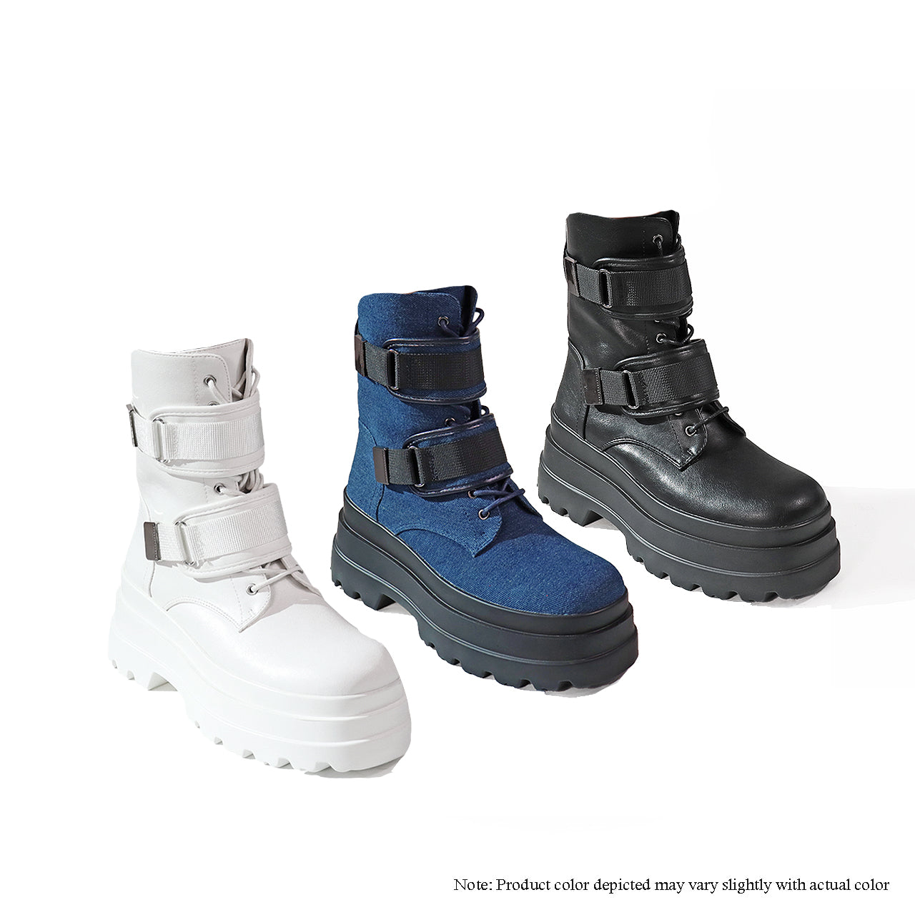 JADED-2 ANKLE HEIGHT RACER BOOTIE LUG SOLE W/LOCKER