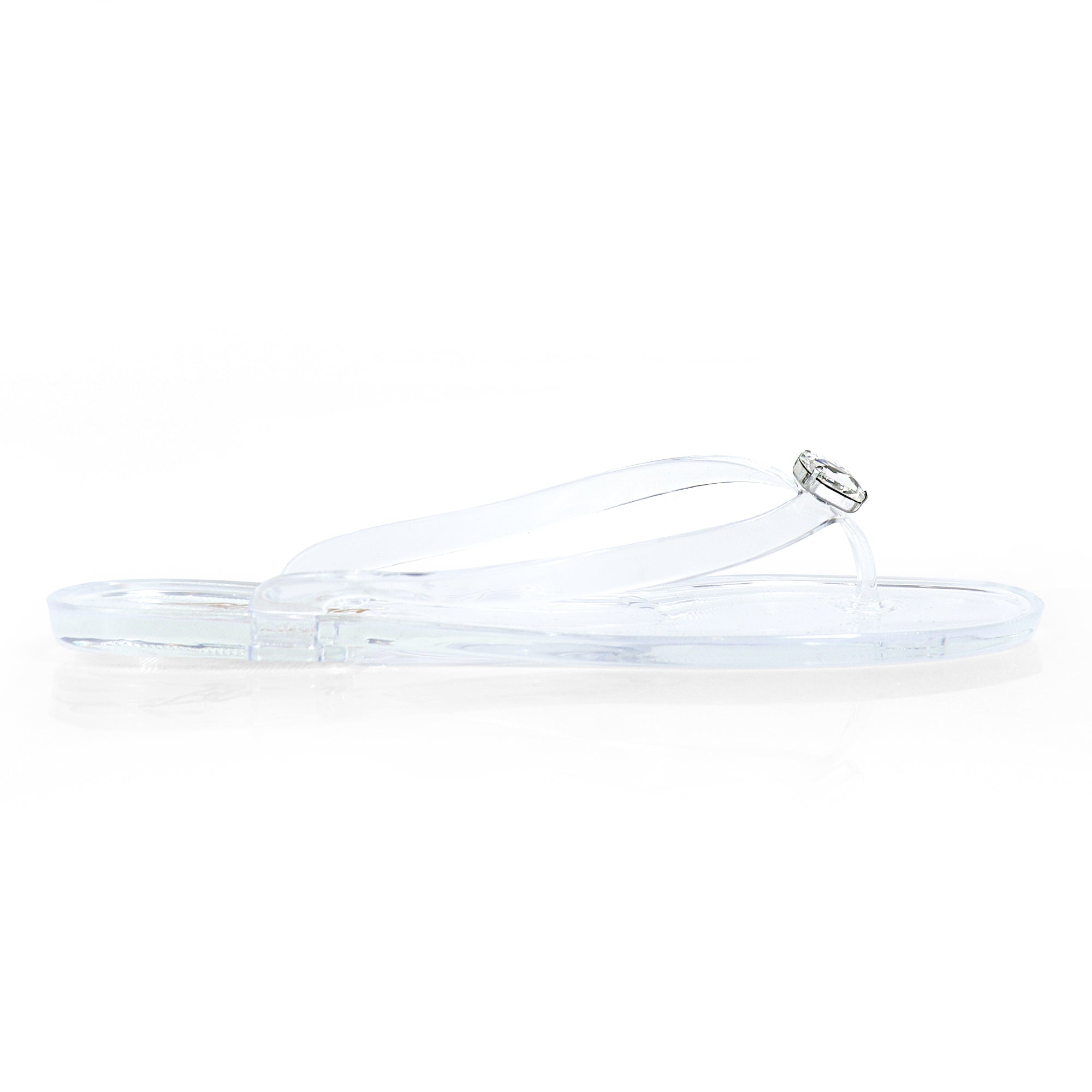 JELLI-113 THONG JELLY WITH RHINESTONE CLEAR