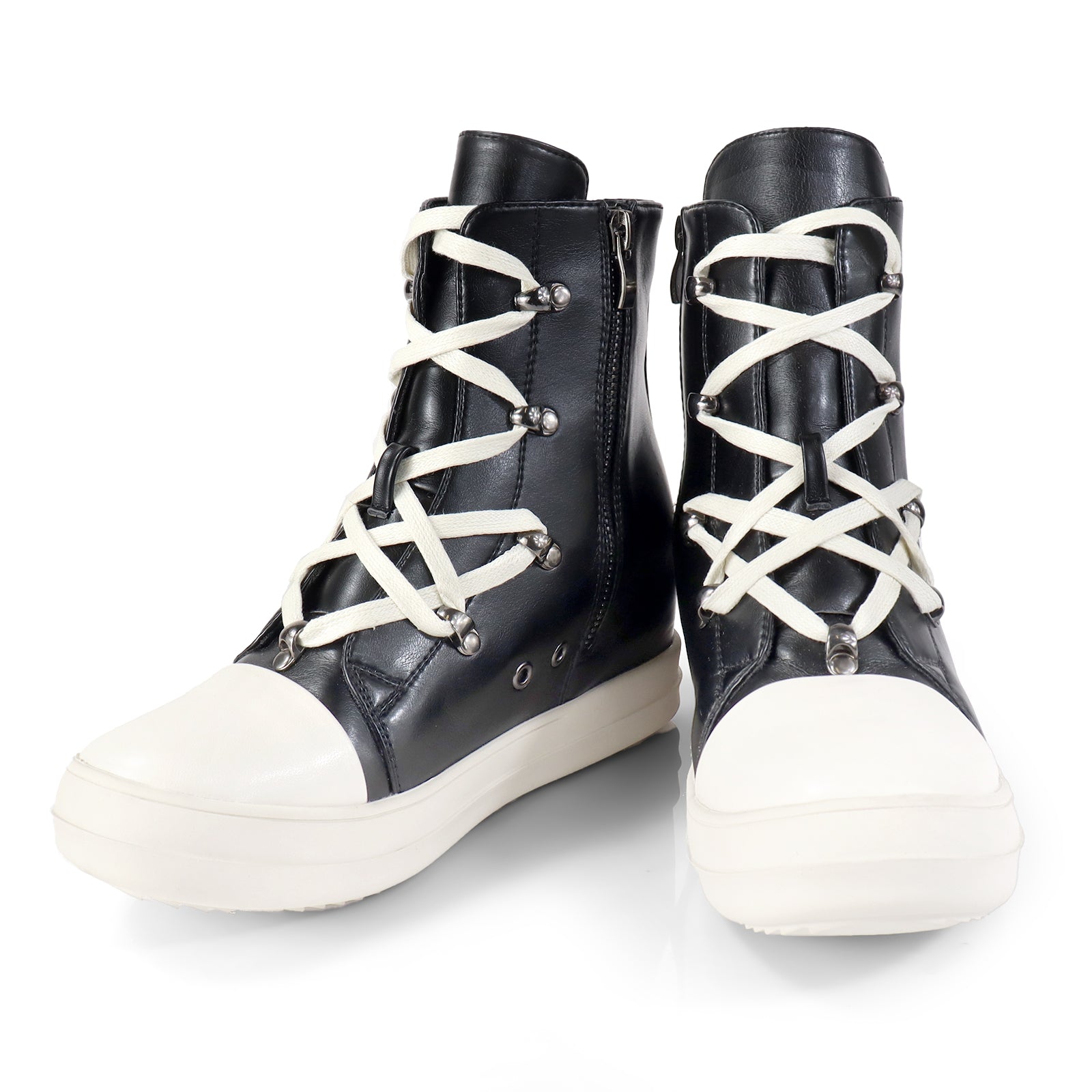 JIMMY-2 HIDDEN WEDGE LACE UP SNEAKER BLACK