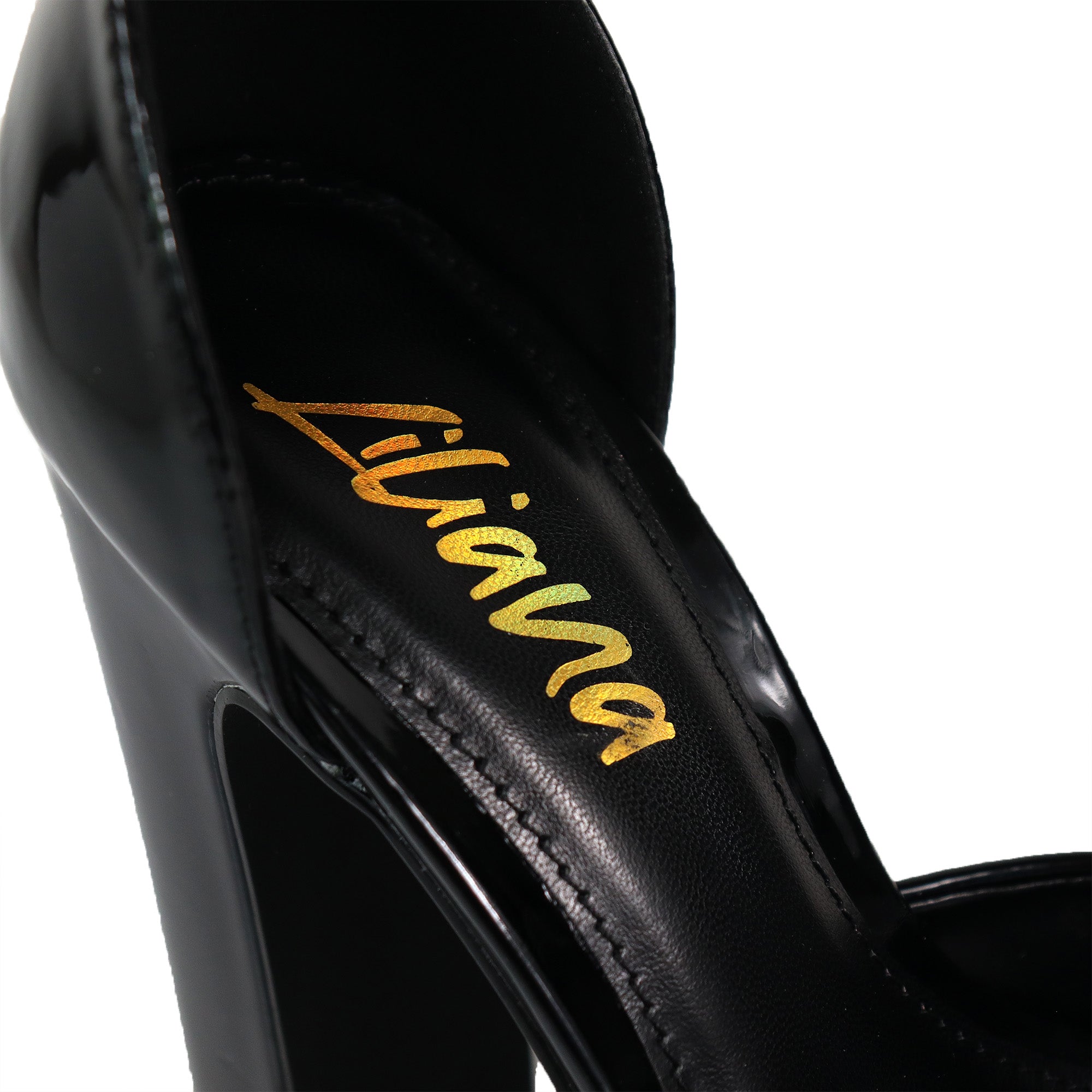 JOSY-13 ANKLE STRAP PLATFORM CHUNKY HEEL BLACK