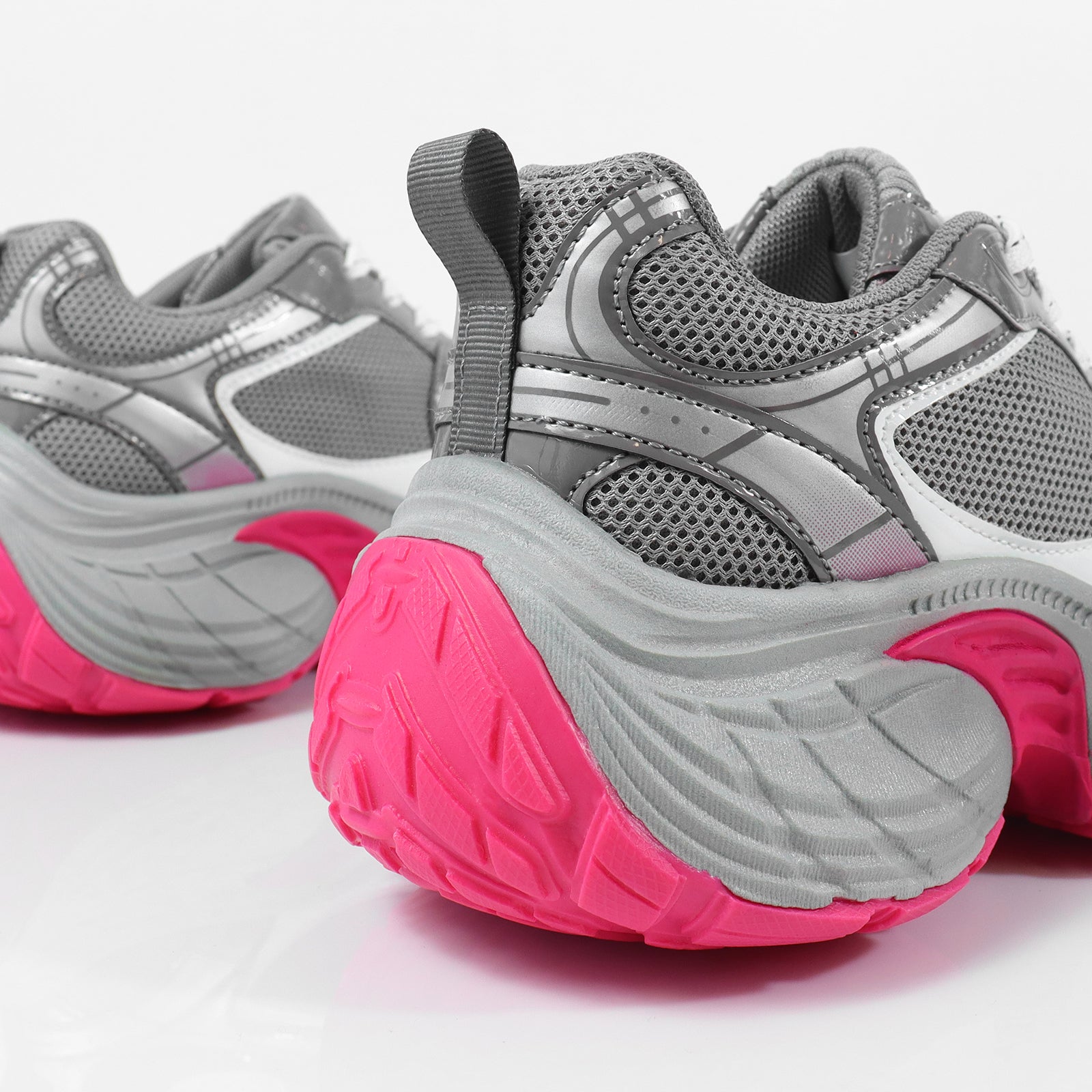 KIAH-1 SPORTS BREATHABLE SNEAKER W/CHUNCKY OUTSOLE PINK