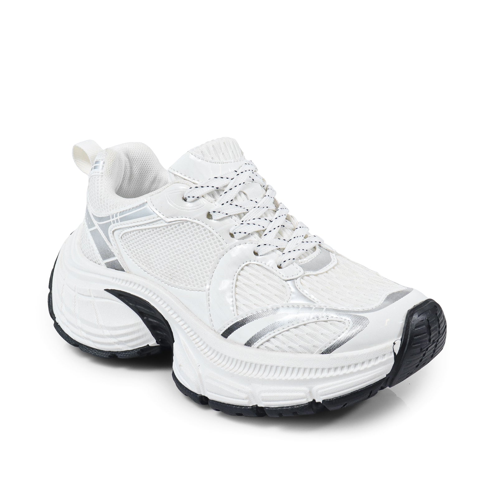 KIAH-1 SPORTS BREATHABLE SNEAKER W/CHUNCKY OUTSOLE WHIT