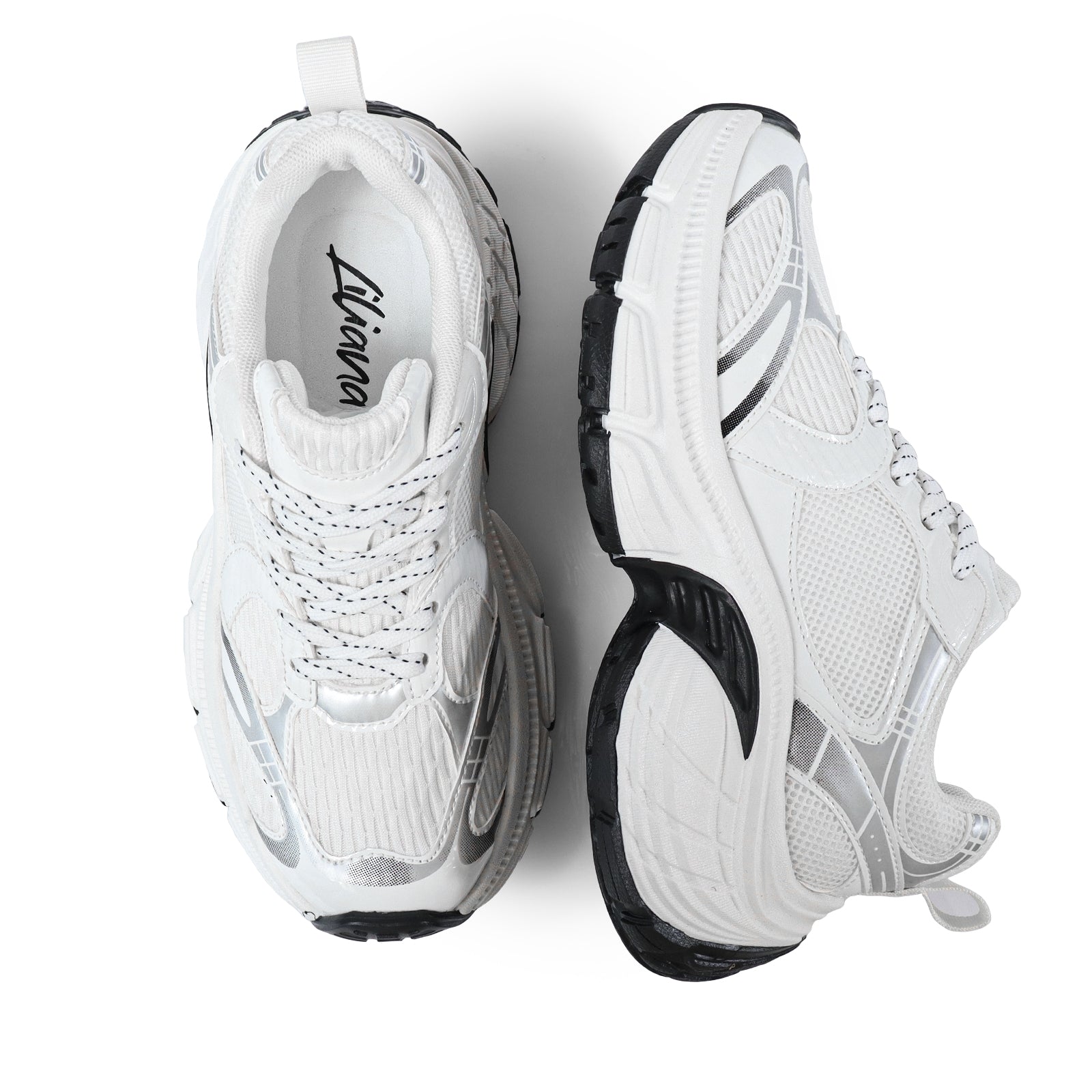 KIAH-1 SPORTS BREATHABLE SNEAKER W/CHUNCKY OUTSOLE WHIT