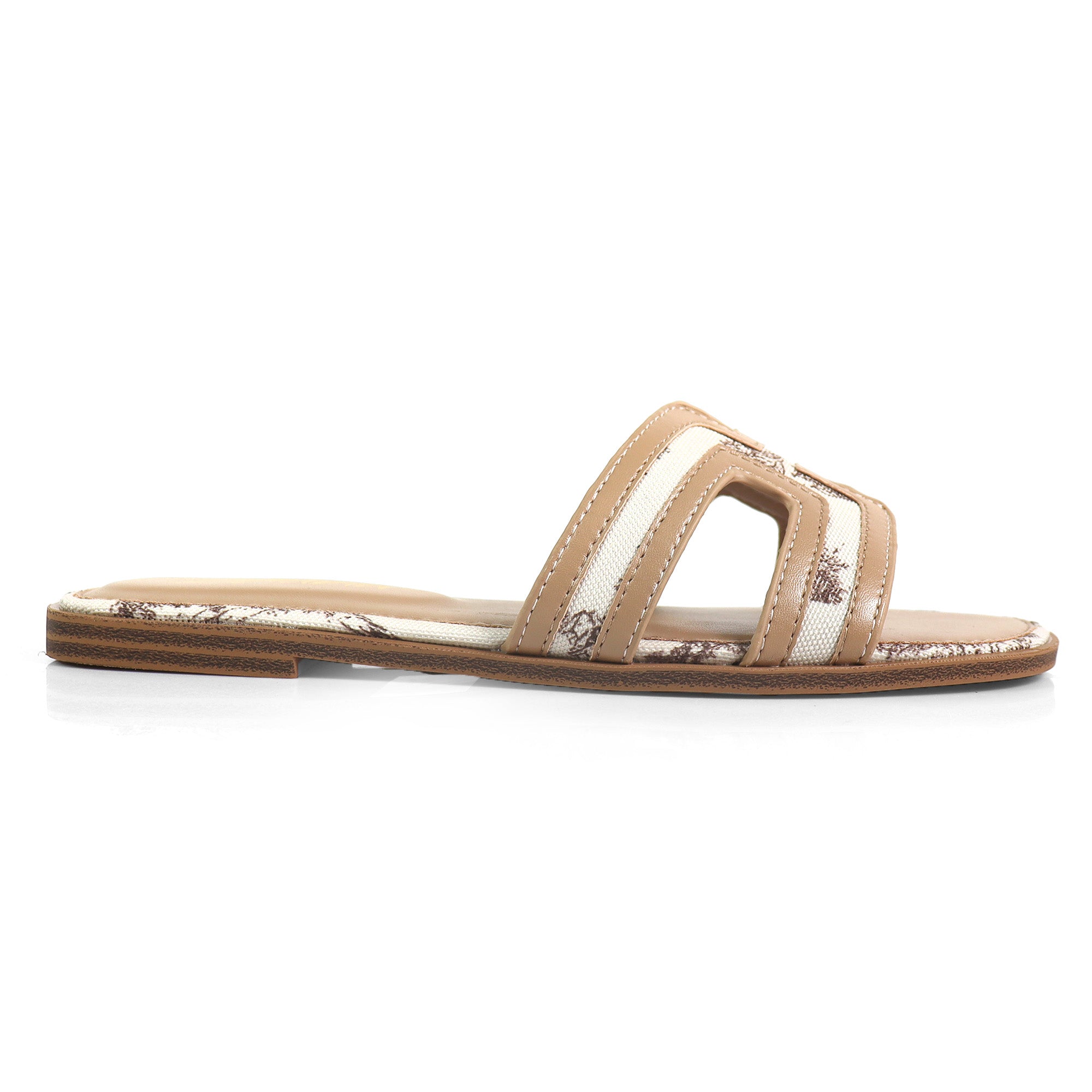 KIARA-1 TOILE PRINT SILDE BEIGE