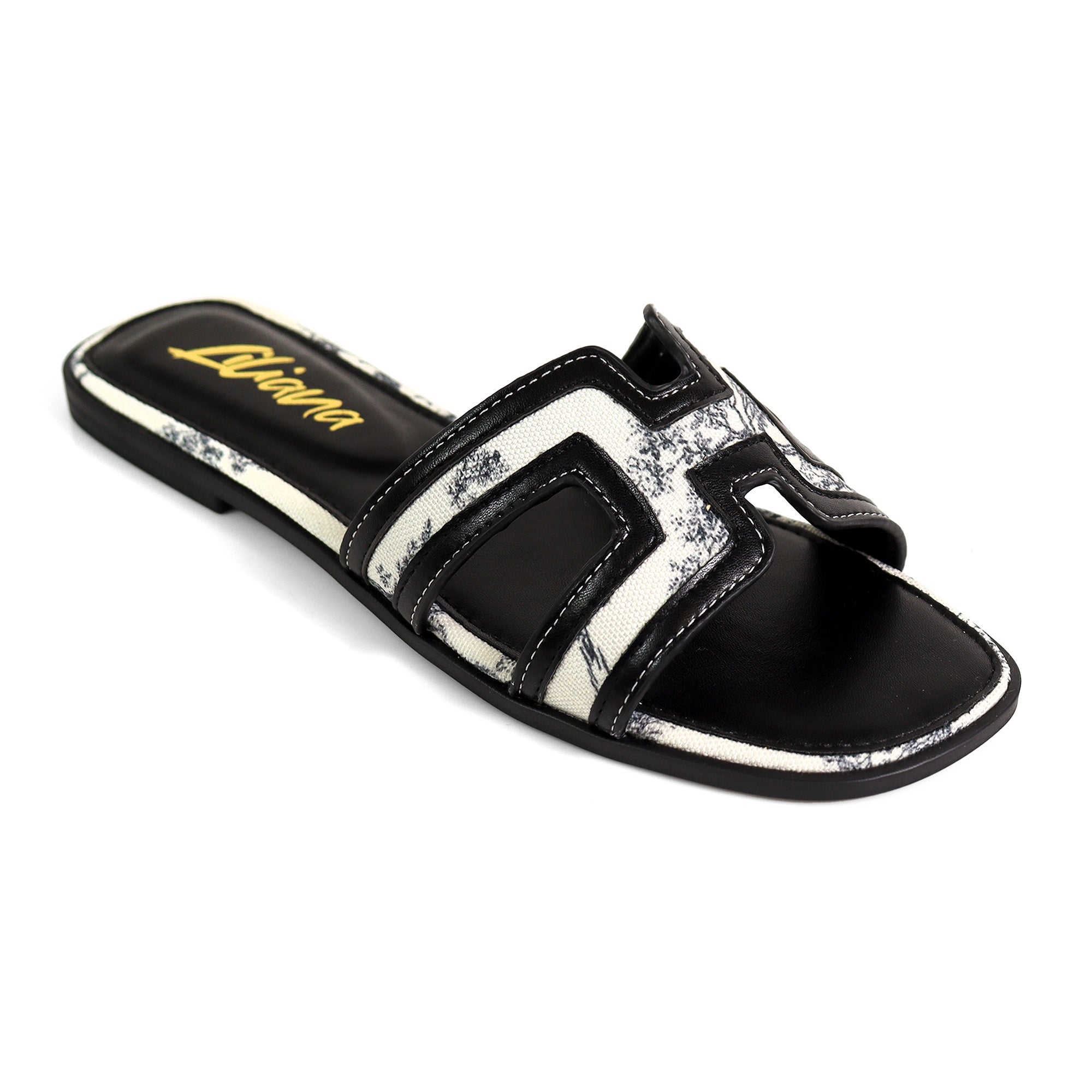 KIARA-1 TOILE PRINT SILDE BLACK