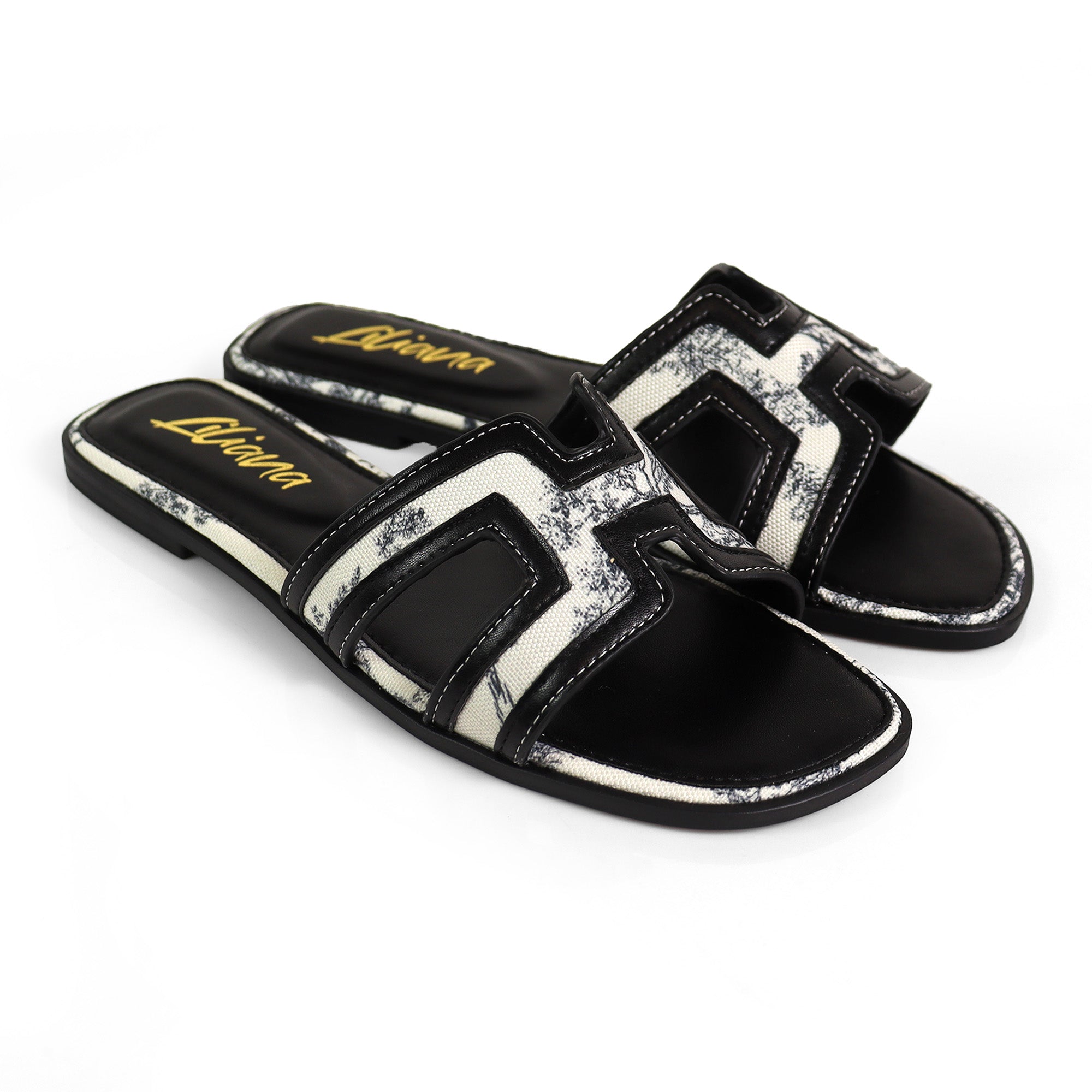 KIARA-1 TOILE PRINT SILDE BLACK