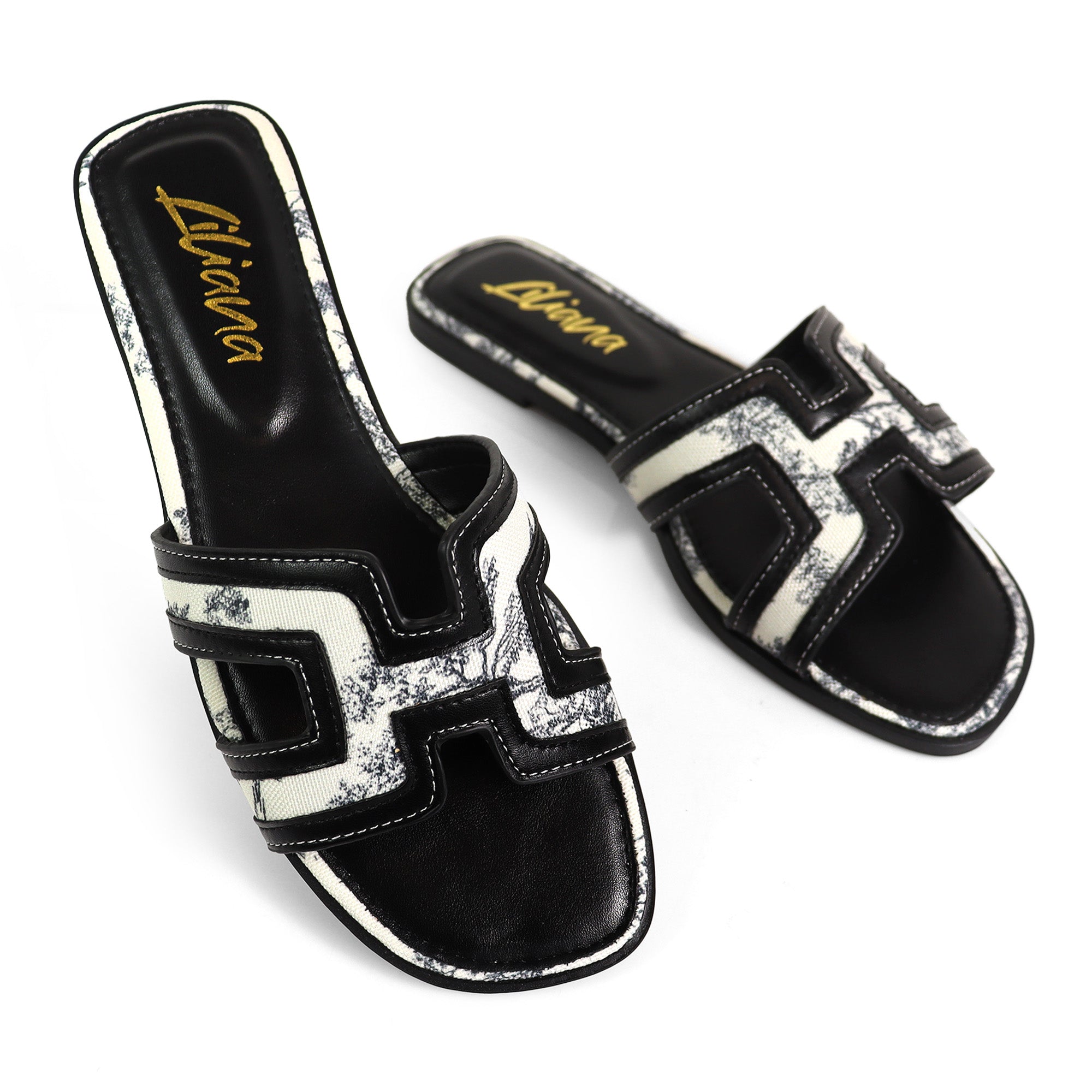 KIARA-1 TOILE PRINT SILDE BLACK