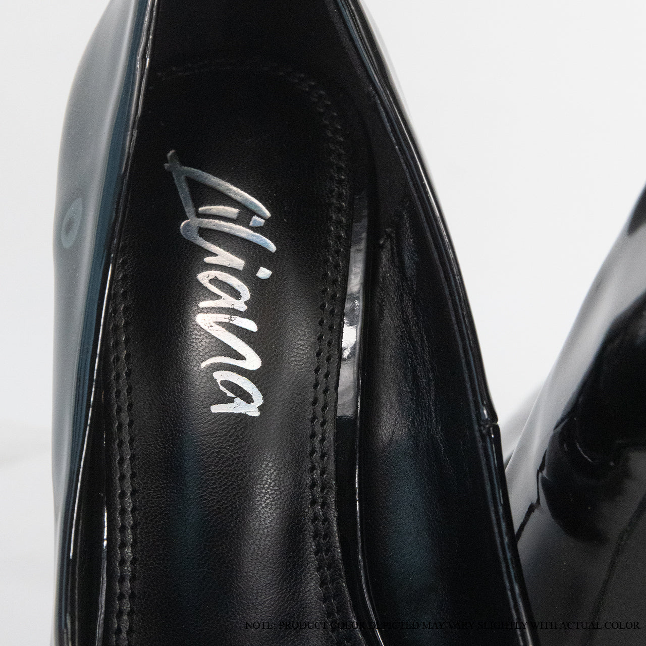 KIMYE-6 POINTED TOE PLAIN PUMP HIGH HEELS - BLACK