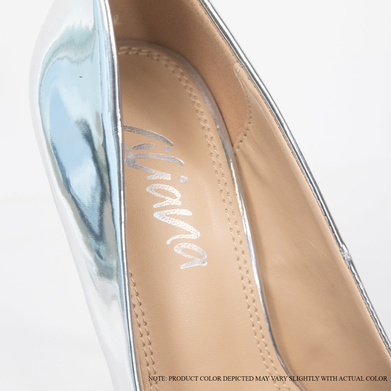 KIMYE-6 POINTED TOE PLAIN PUMP SILVER