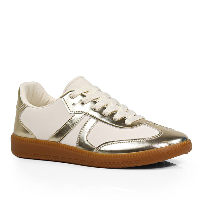 KODY-2 GUM SOLE SNEAKER GOLD