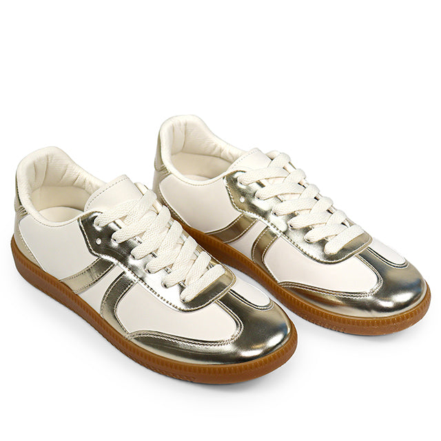 KODY-2 GUM SOLE SNEAKER GOLD