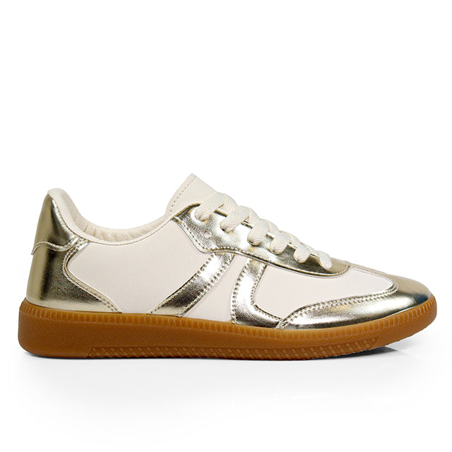 KODY-2 GUM SOLE SNEAKER GOLD