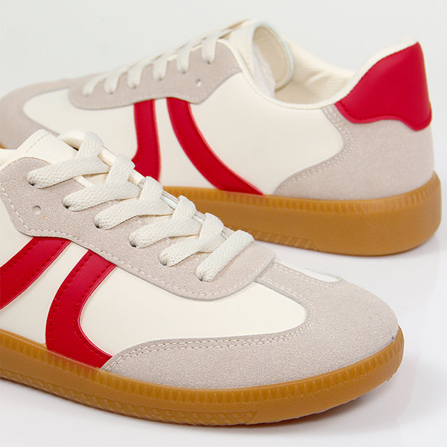 KODY-2 GUM SOLE SNEAKER WHITE/RED