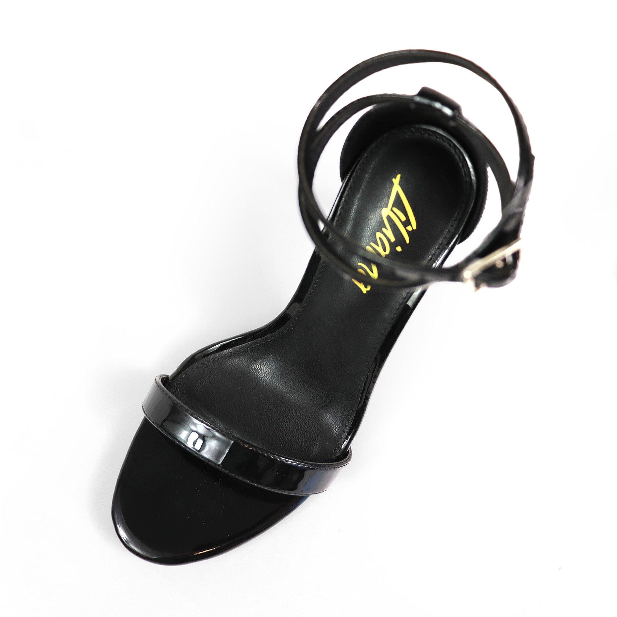 KYLIAN-1 DOUBLE ANKLE STRAP W/ HEEL BLACK