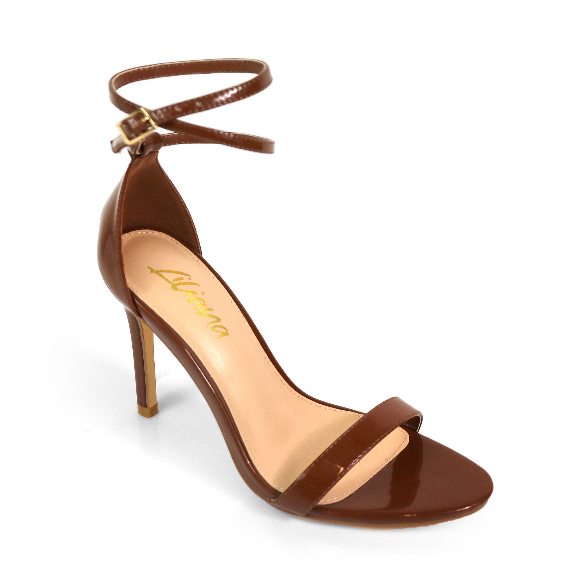 KYLIAN-1 DOUBLE ANKLE STRAP W/ HEEL BROWN