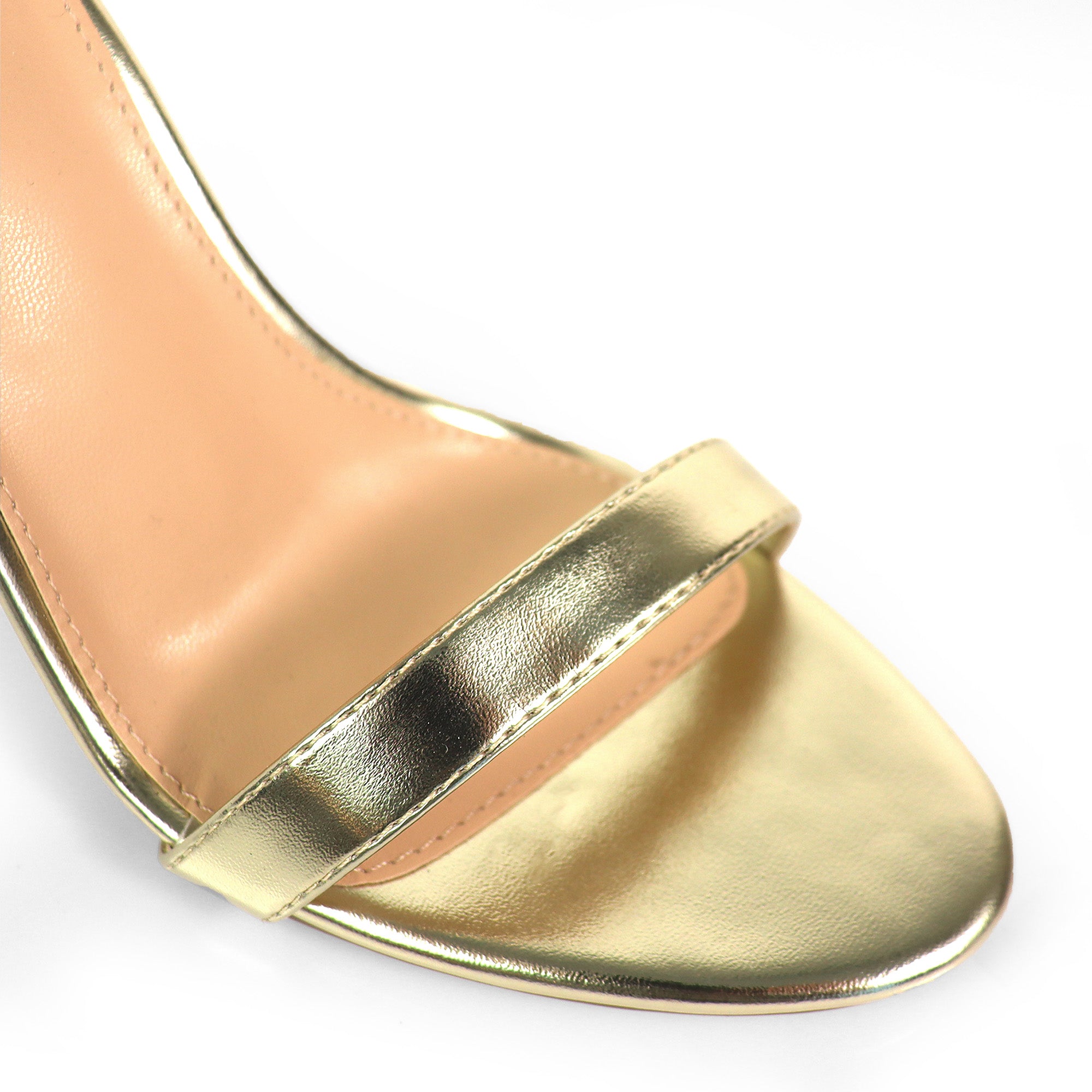 KYLIAN-1 DOUBLE ANKLE STRAP W/ HEEL GOLD