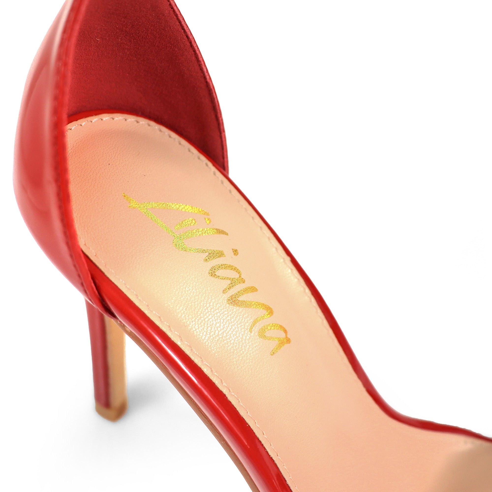 KYLIAN-1 DOUBLE ANKLE STRAP W/ HEEL RED