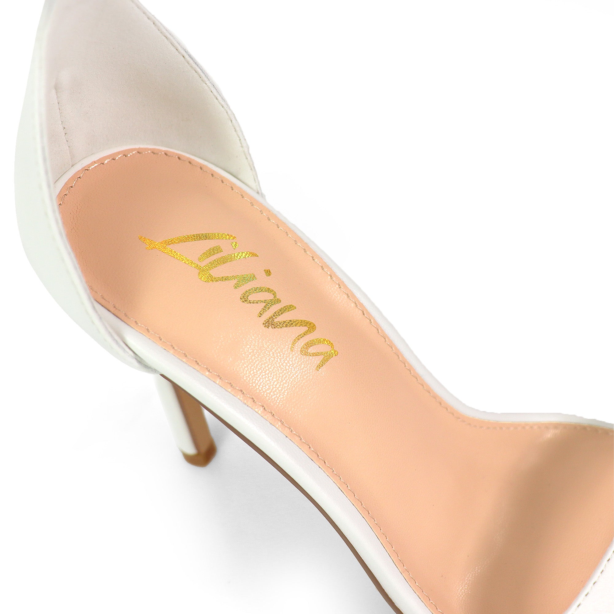 KYLIAN-1 DOUBLE ANKLE STRAP W/ HEEL WHITE