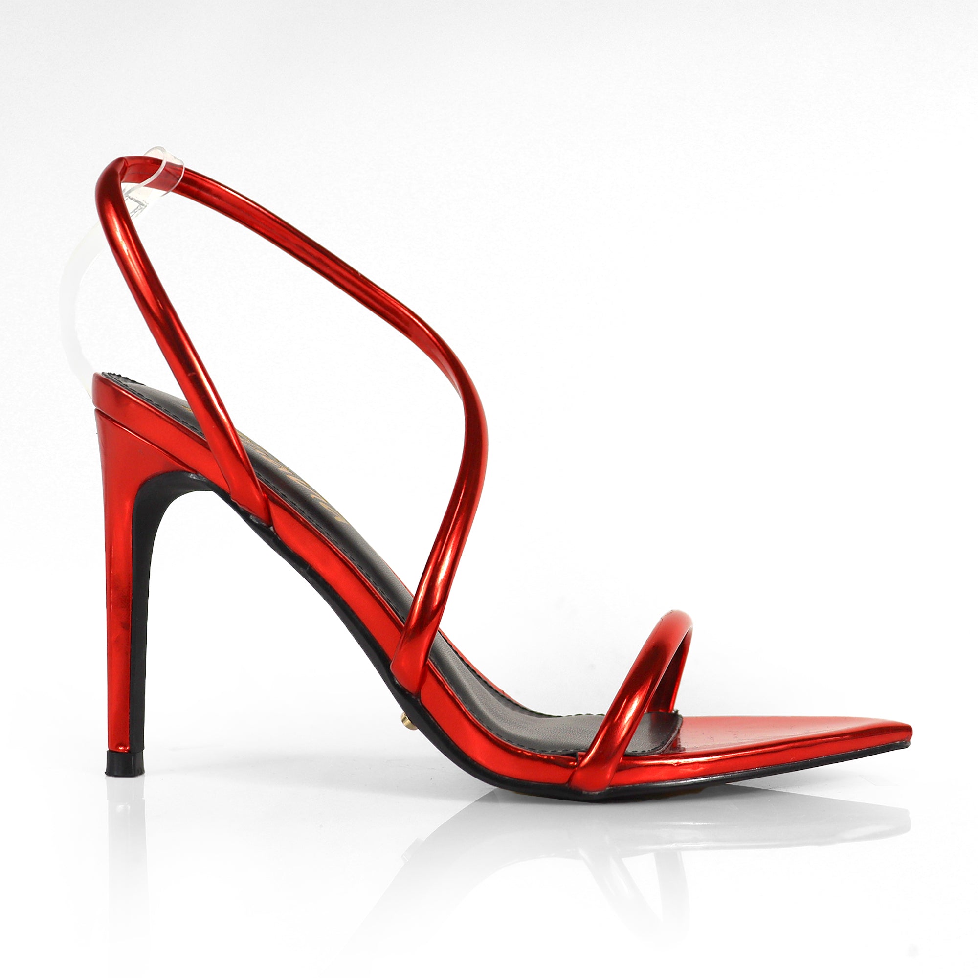 LAUCIA-38 POINTY OPEN TOE ANKLE STRAP W/ STILETTO HEEL RED